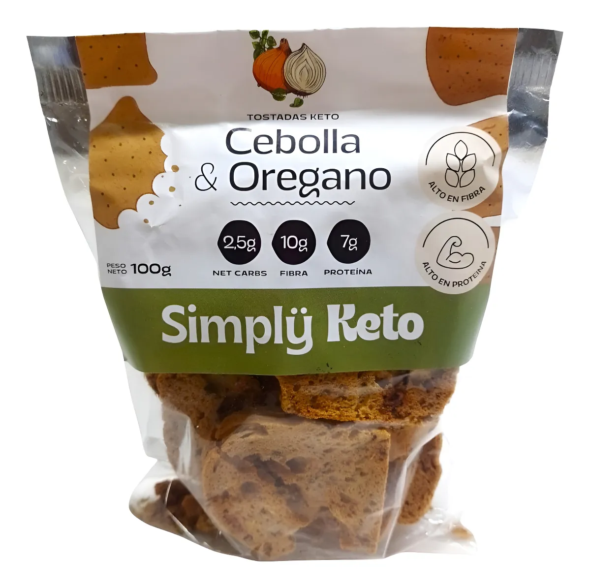 Simply Keto Tostadas Cebolla Y Oregano