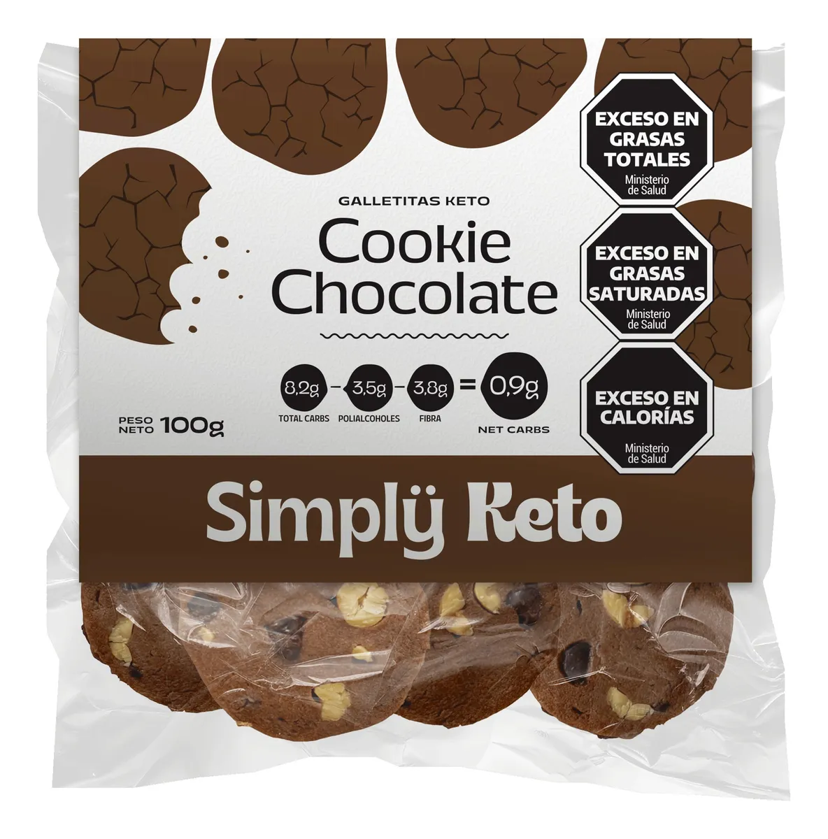 Simply Keto Cookie Chocolate 100Grs