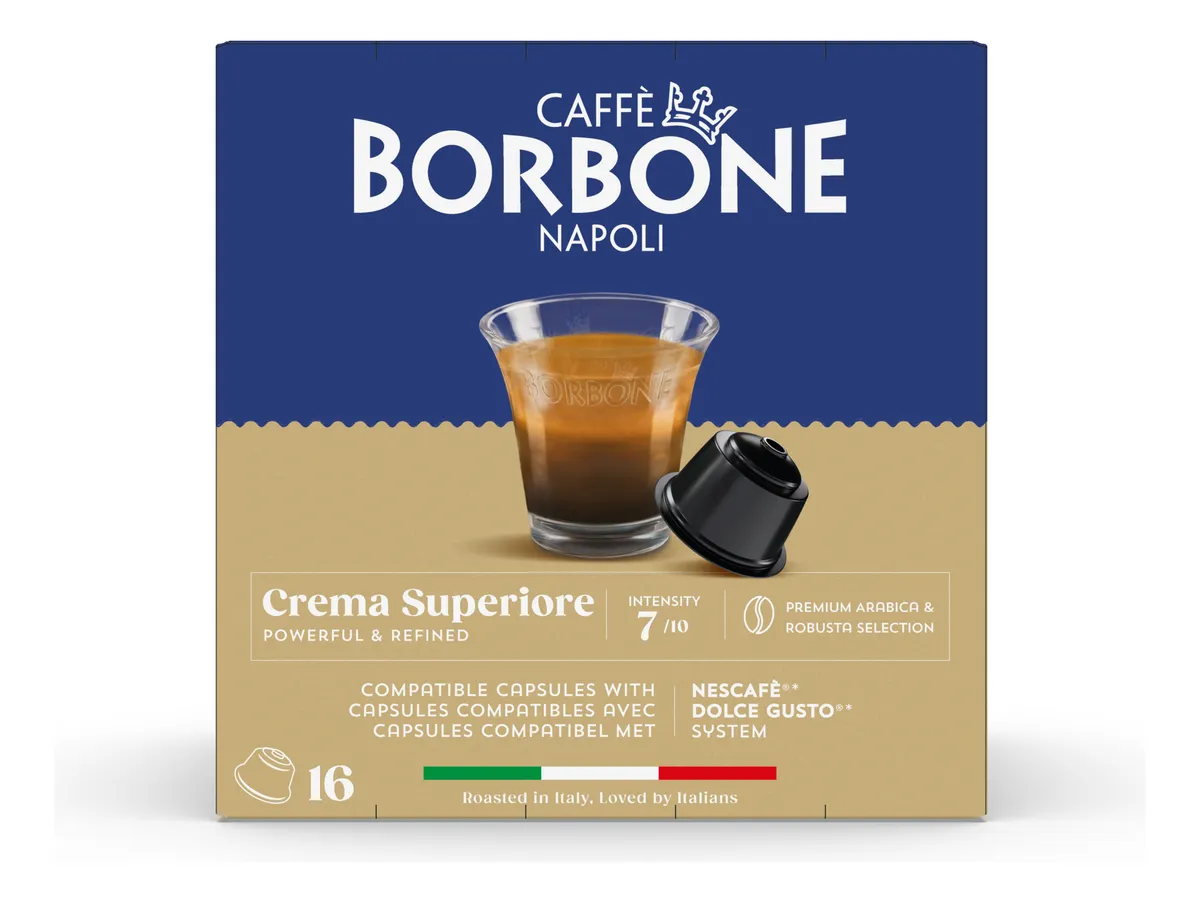 Caffe Borbone Crema Superiore Capsulas Comp Dolce Gusto 16 Pcs
