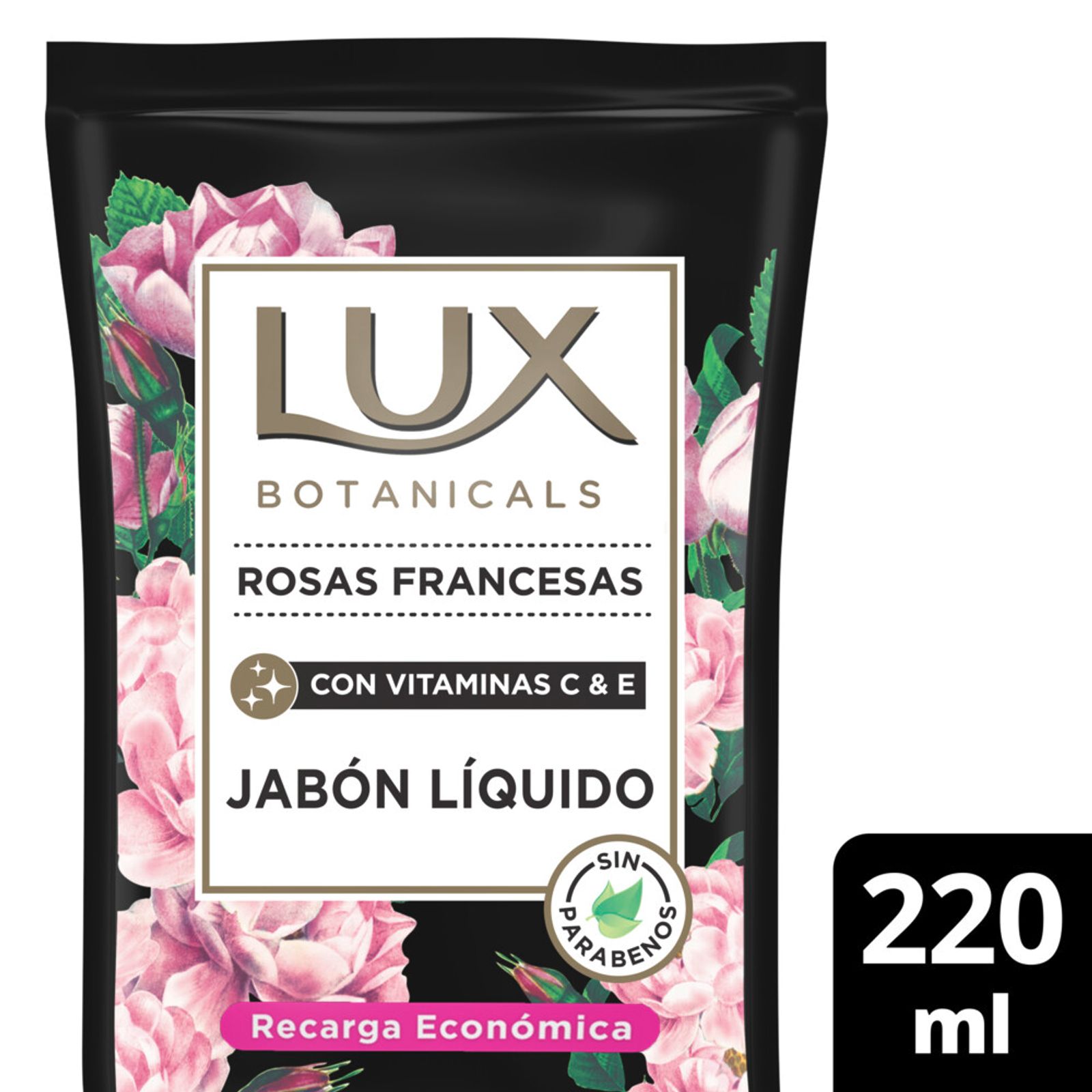 Lux Jabon Liquido Rosas Francesas Repuesto 220 Ml