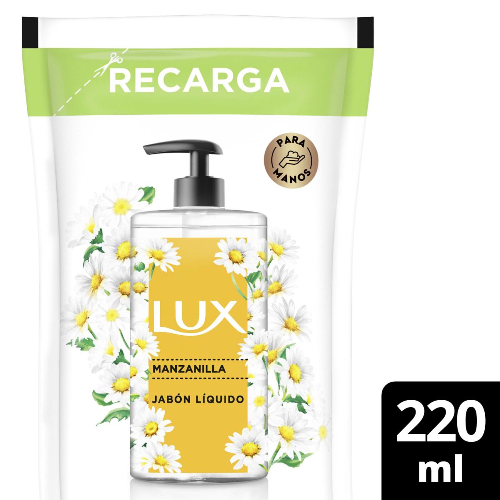 Lux Jabón Líquido Manzanilla Doypack 220 Ml