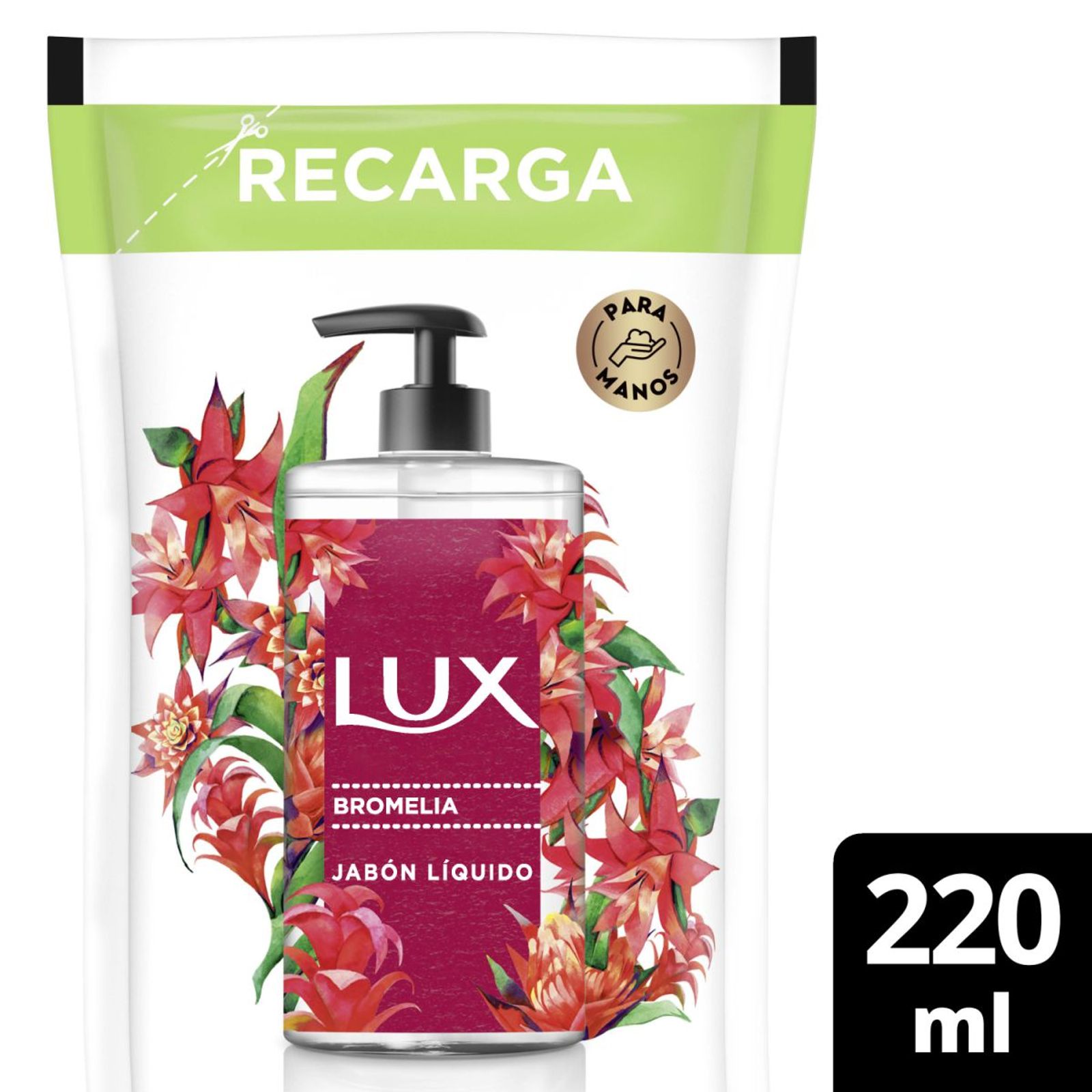 Lux Jabón Líquido Bromelia Doypack 220 Ml