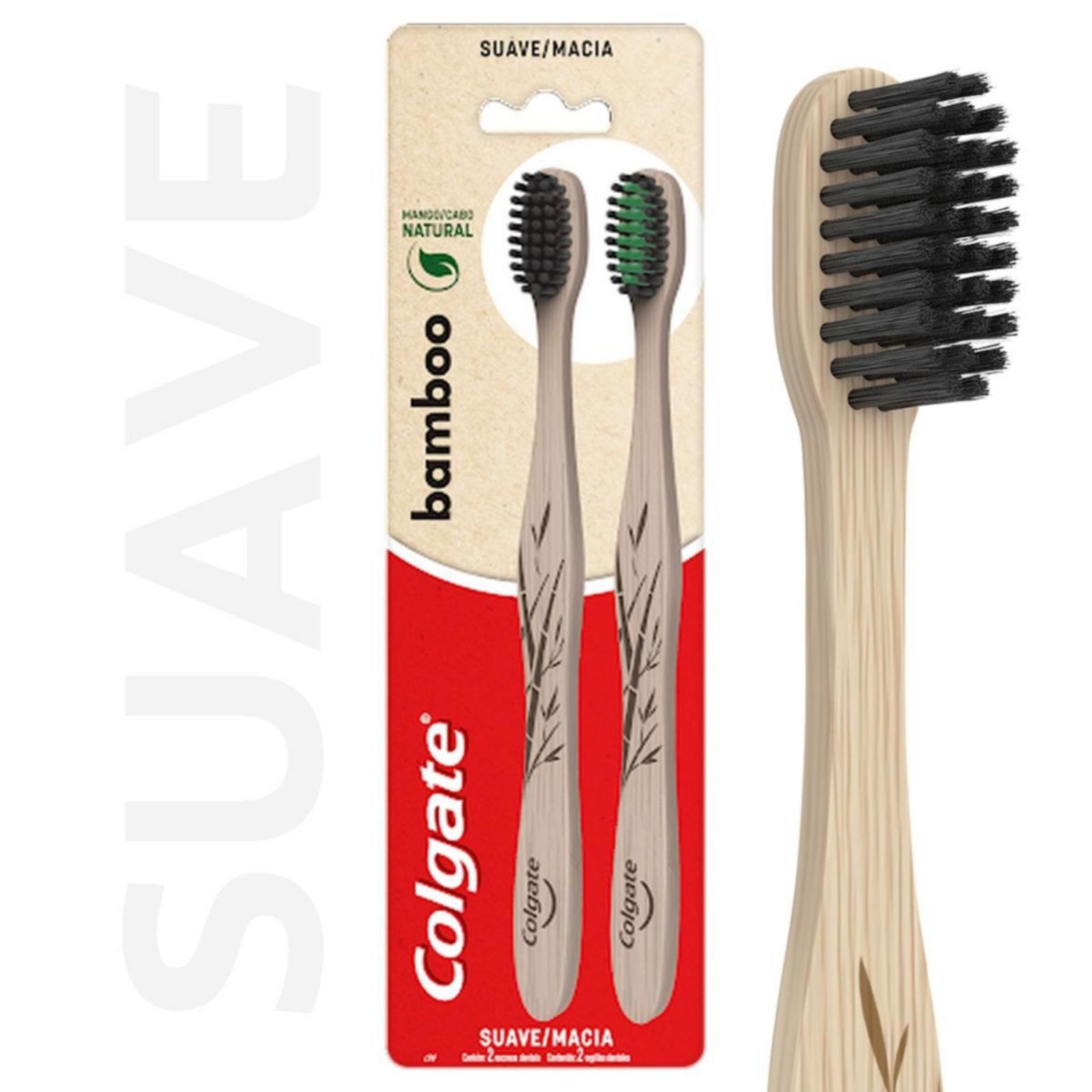 Colgate Cepillo De Dientes Bamboo Carbon 2U