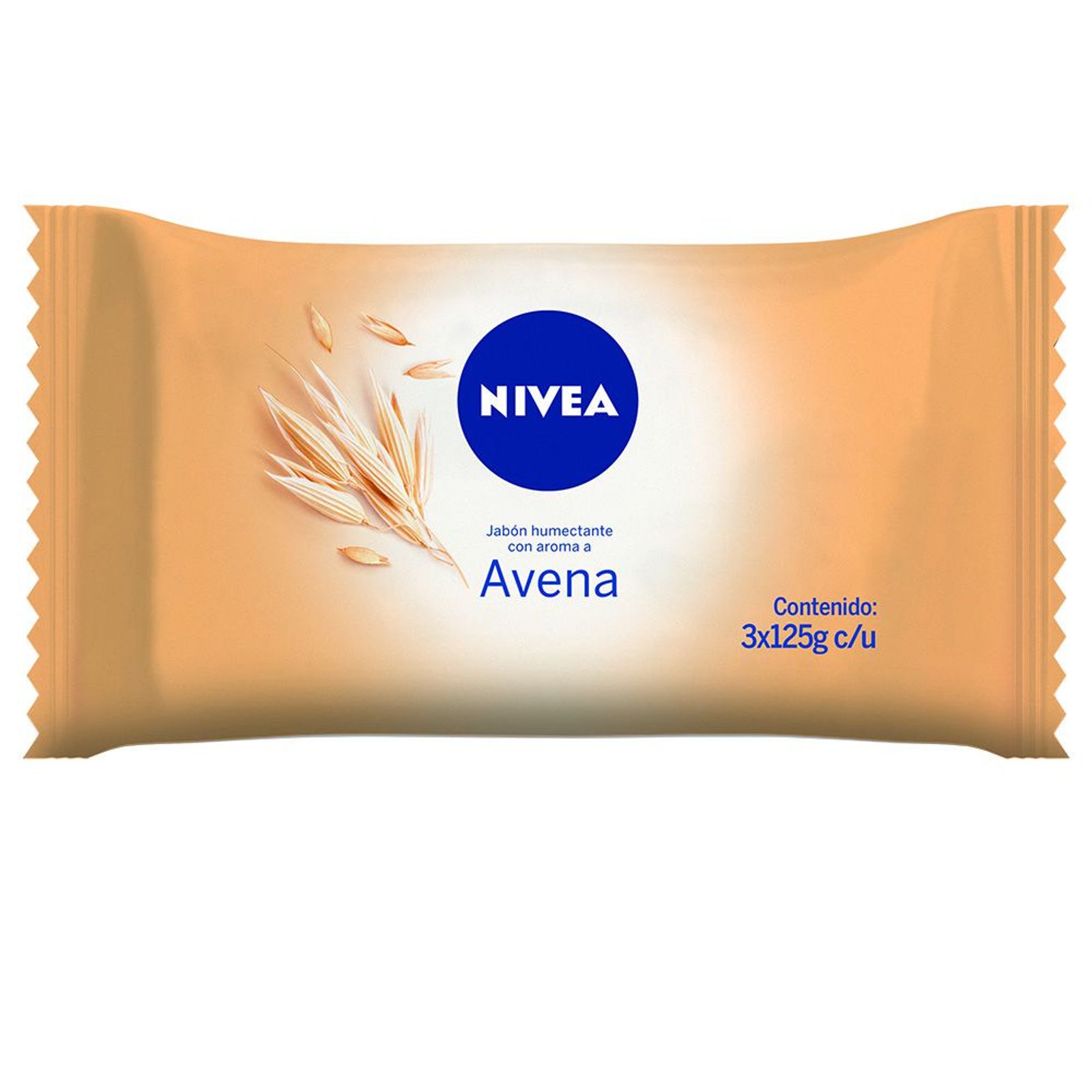 Nivea Jabón Humectante Avena Para Todo Tipo De Piel 125 Gr (3 Unidades)