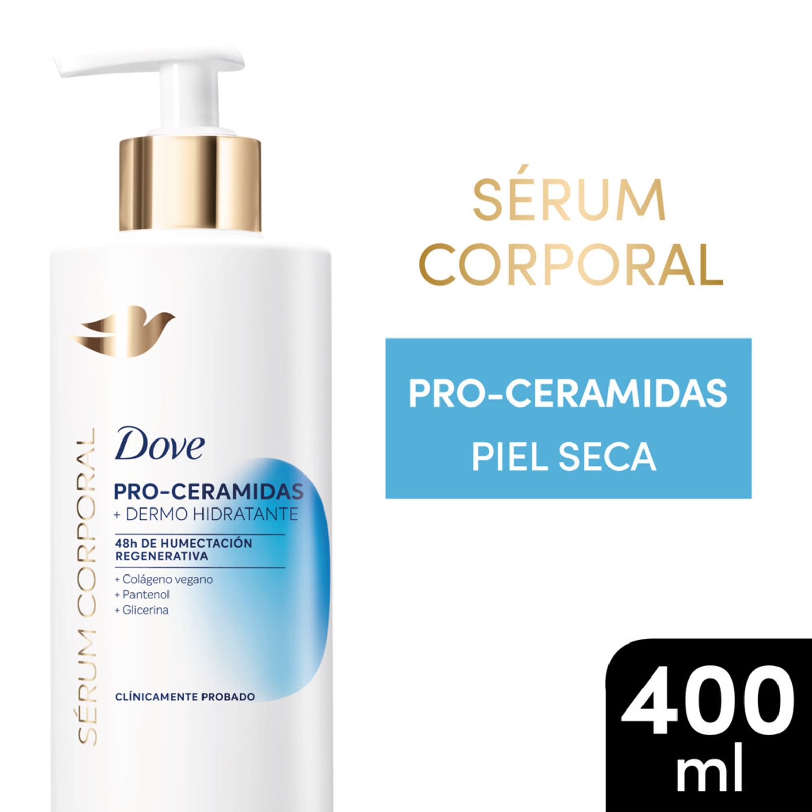 Dove Serum Corporal Pro-Ceramidas Piel Seca 400 Ml