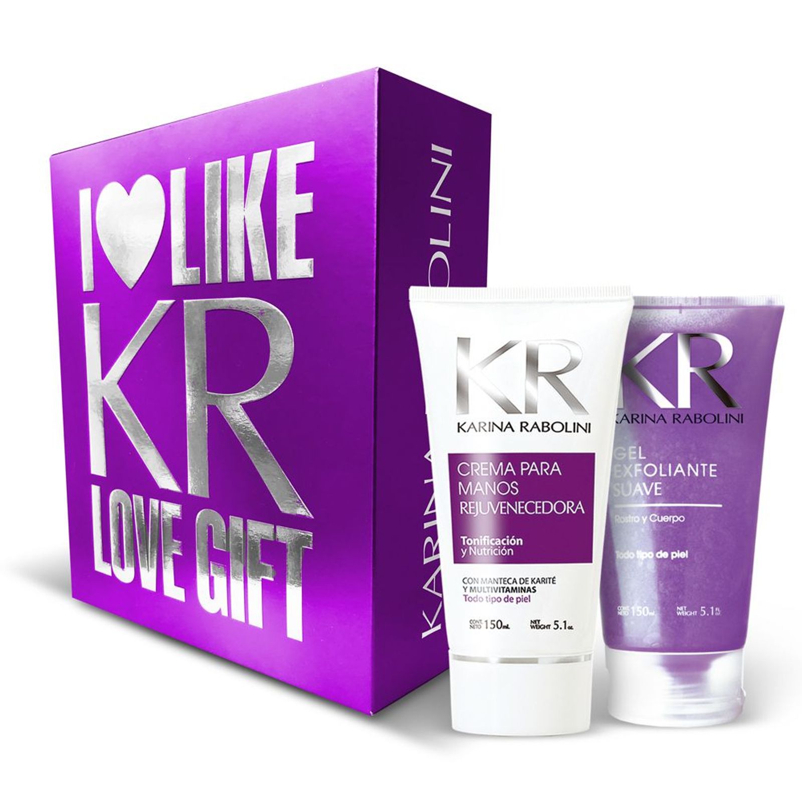 Karina Rabolini Gift Duo Love Violet (Gel Exfoiante + Crema De Manos)