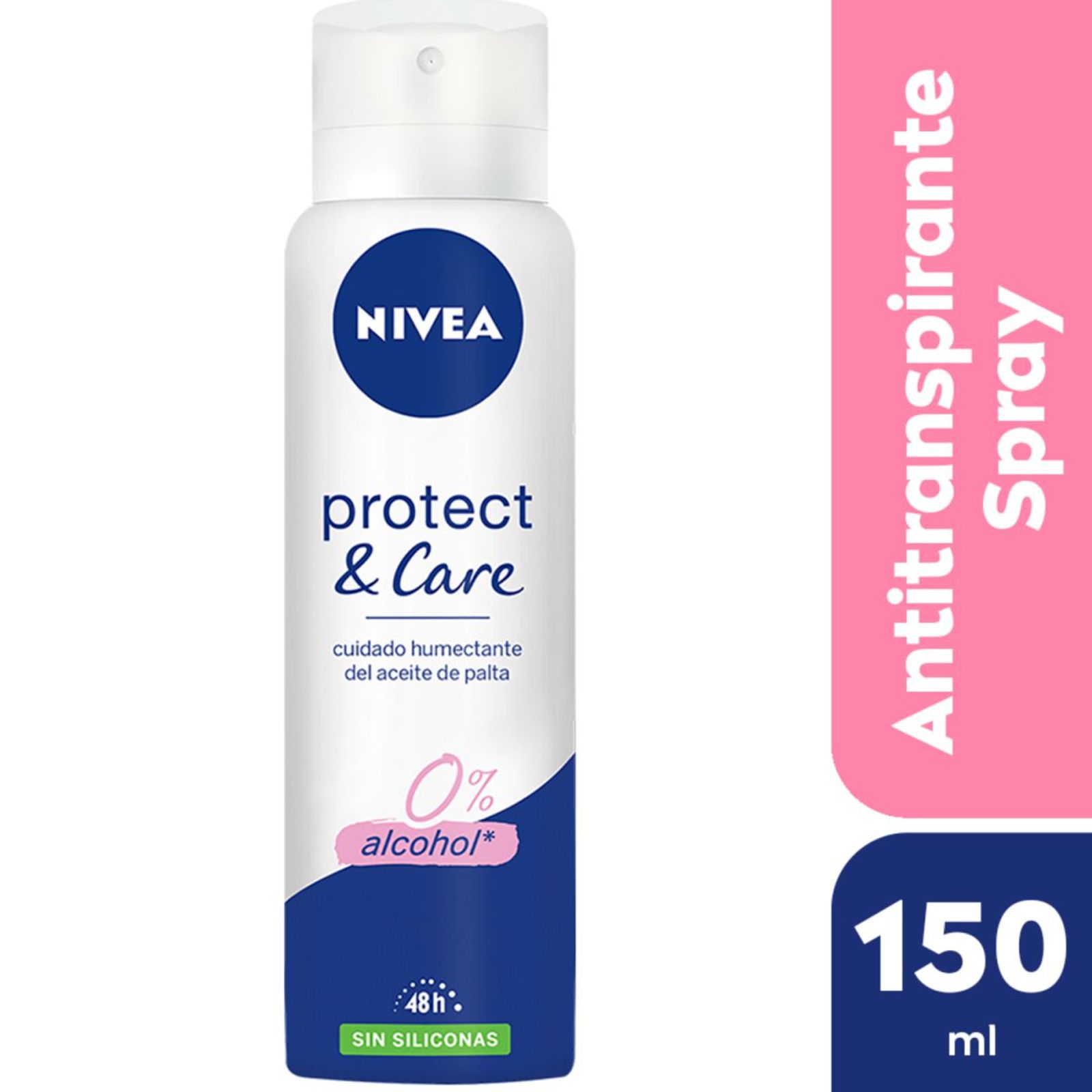 Nivea Desodorante Antitranspirante Femenino Protect & Care Sin Siliconas 150 Ml