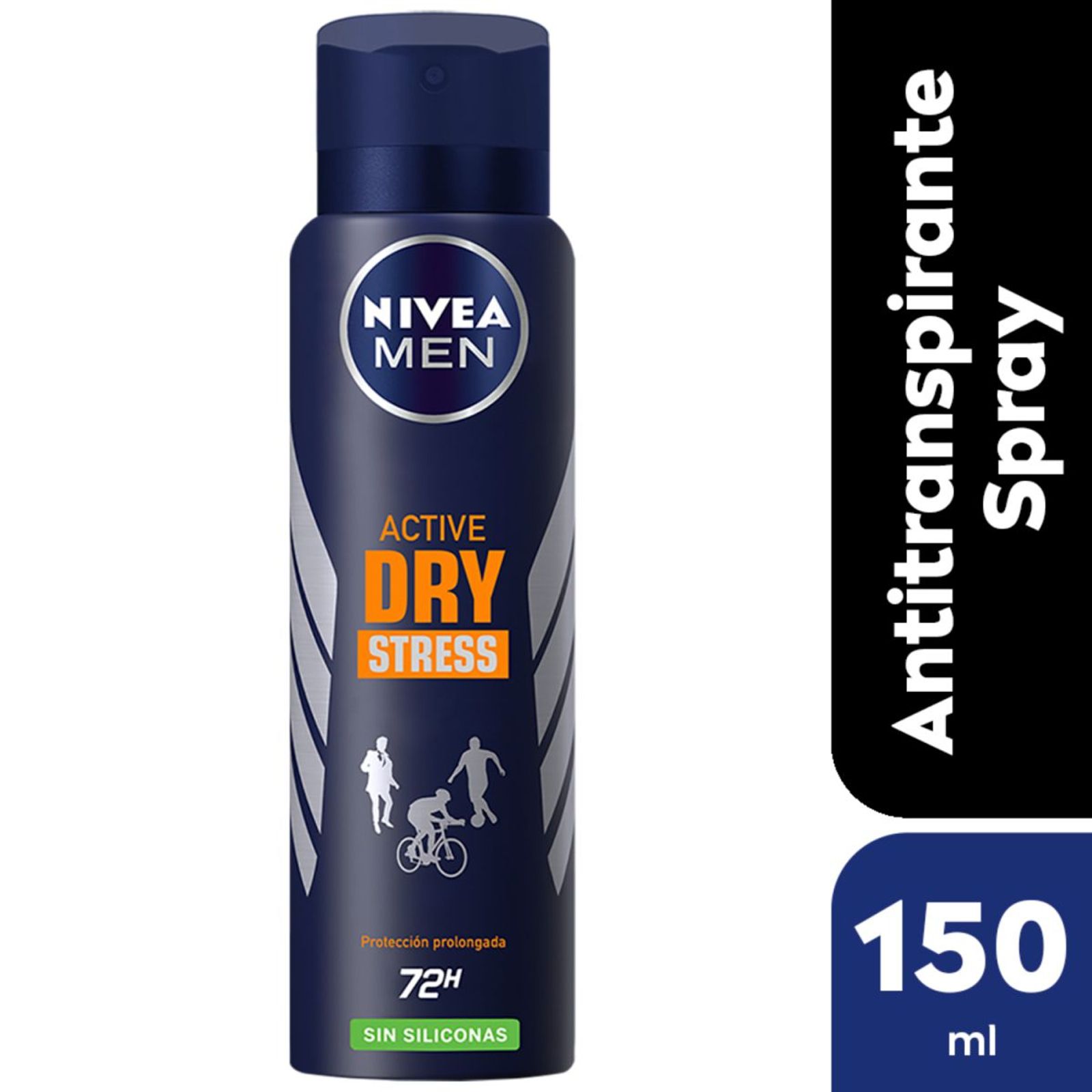 Nivea Desodorante Antitranspirante Men Active Dry Stress Sin Siliconas 150Ml