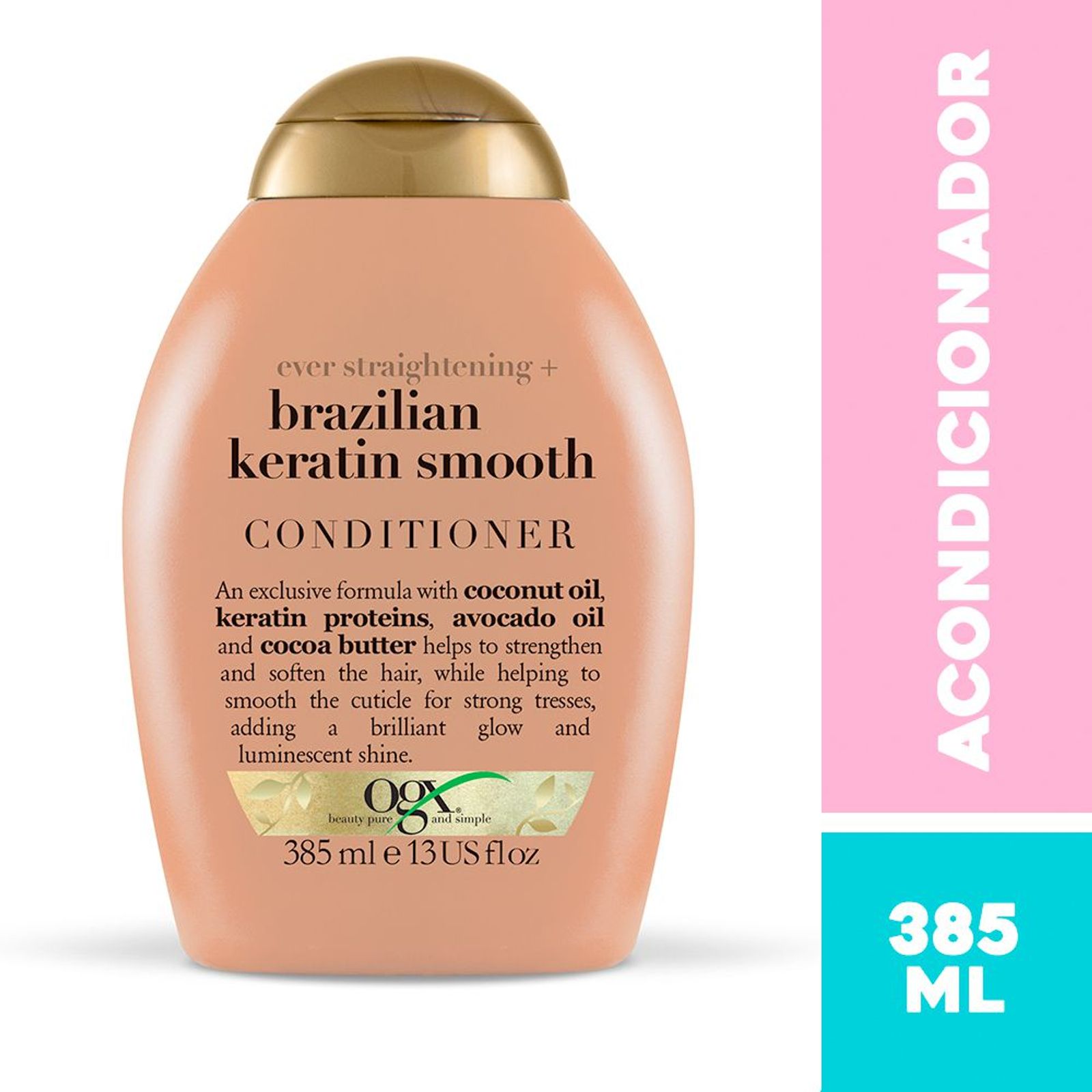 Ogx Brazilian Keratin Smooth Acondicionador 385 Ml