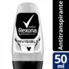 Desodorante Antitranspirante Rexona Roll On Invisible For Men 50 Ml