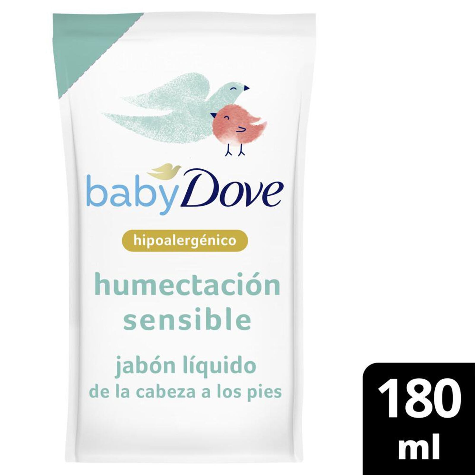 Baby Dove Jabón Líquido Baby Humectación Sensible Repuesto 180Ml