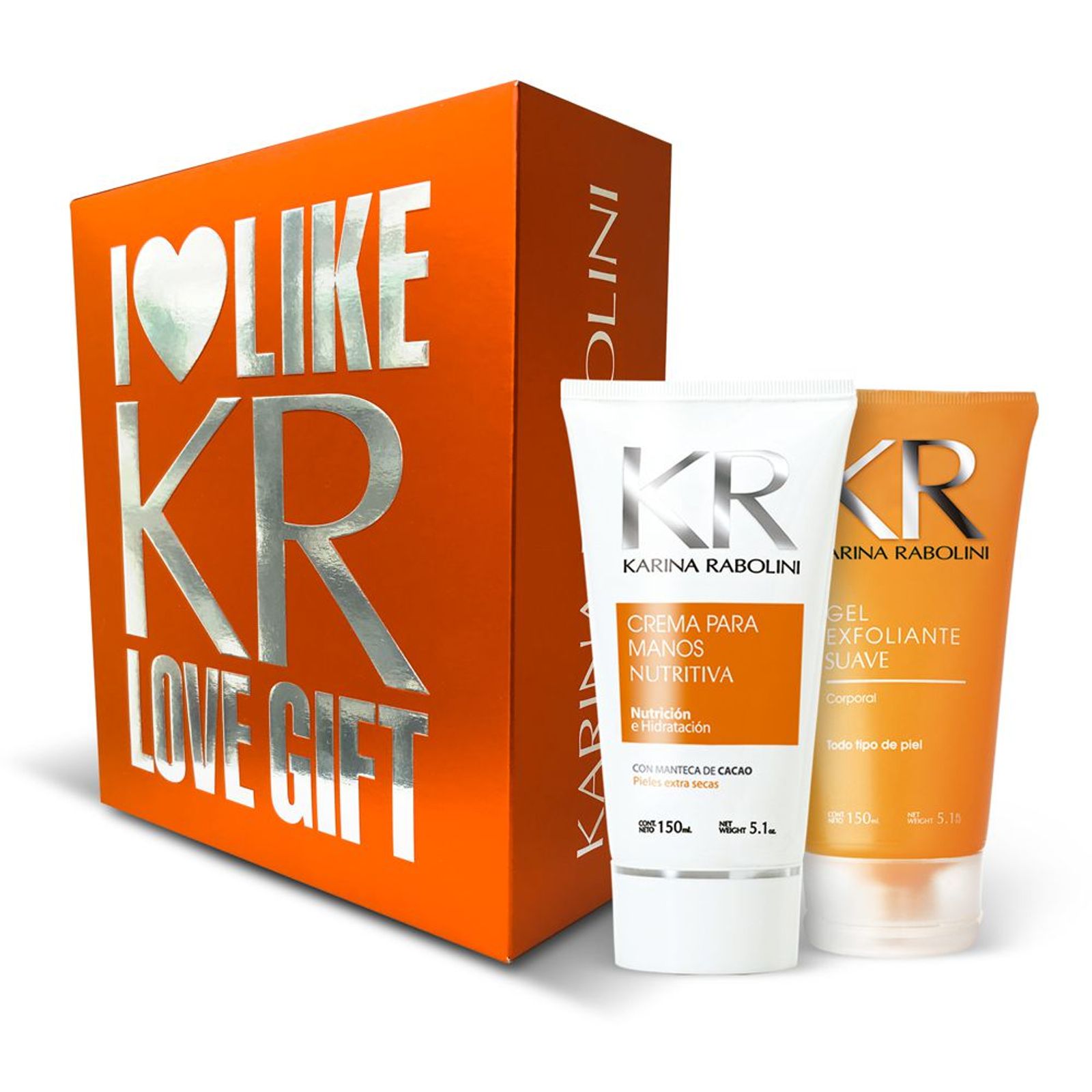 Karina Rabolini Gift Duo Love Orange (Gel Exfoliante + Crema De Manos)