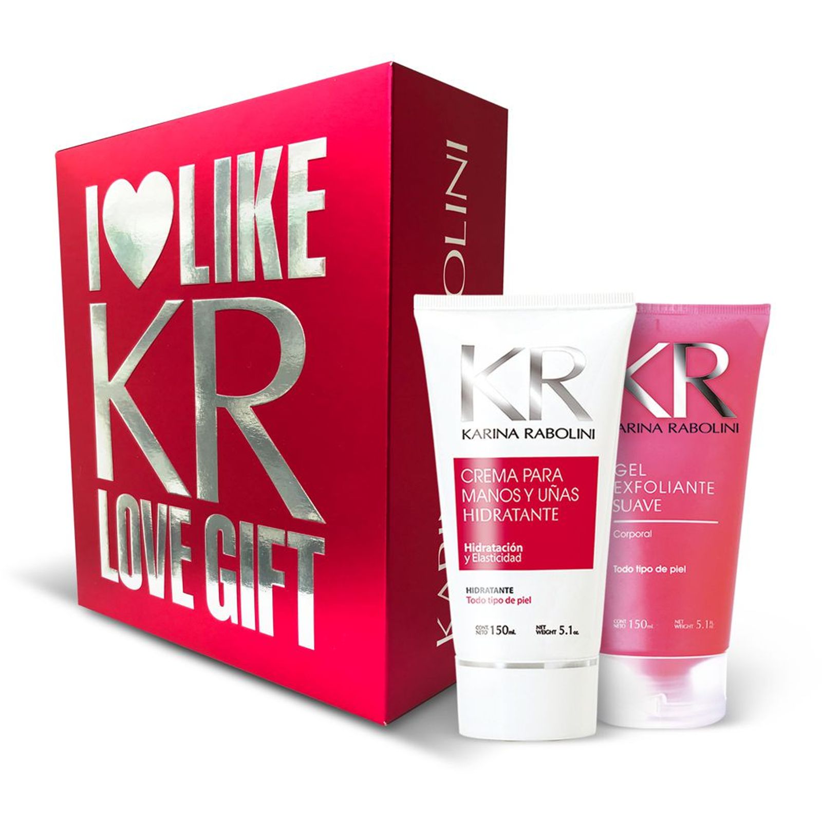 Karina Rabolini Gift Duo Love Red (Gel Exfoliante + Crema Para Manos Y Uñas)