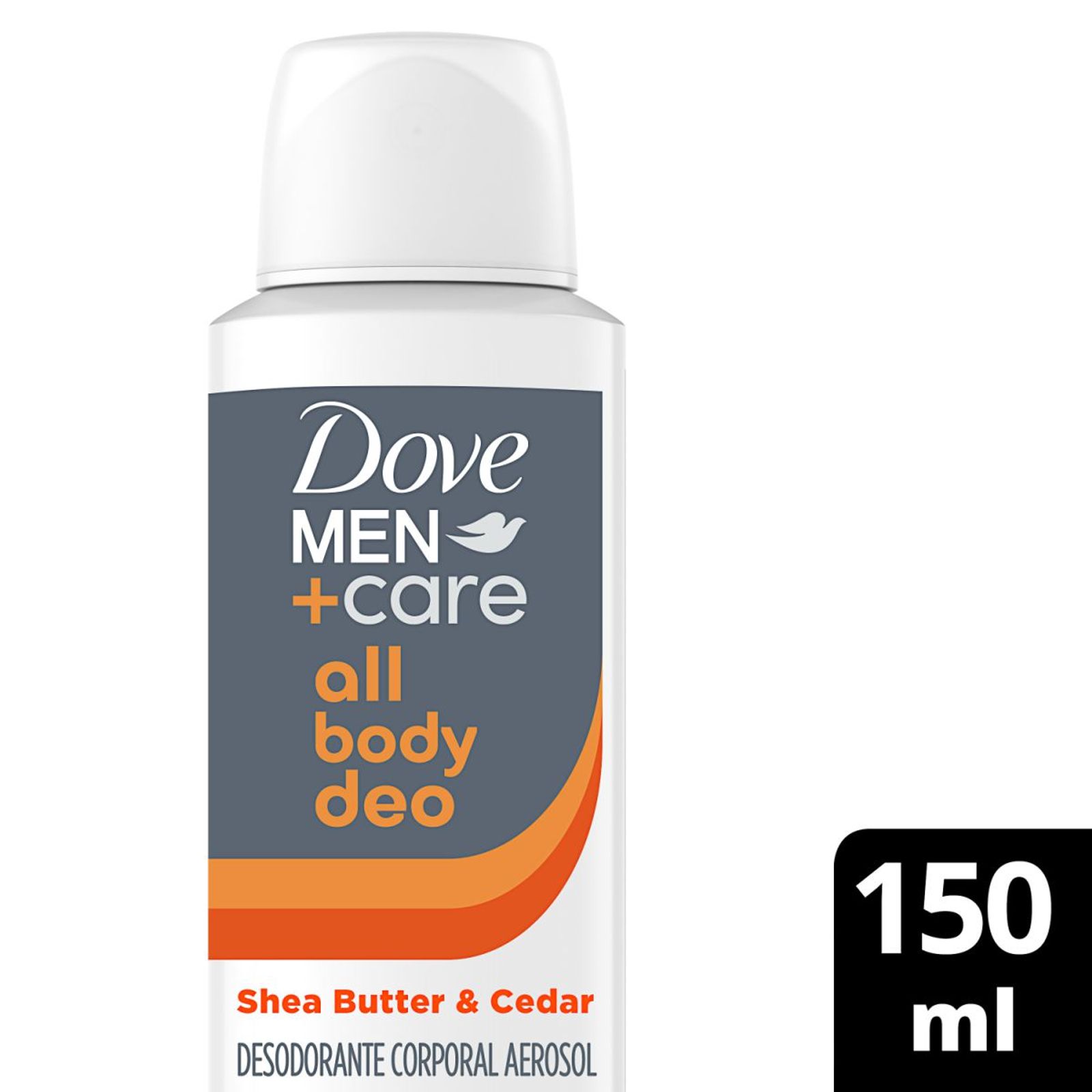 Dove Desodorante Men All Body Deo Shea Butter & Cedar 150Ml