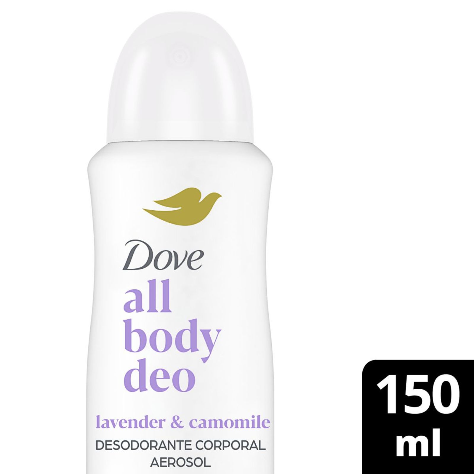 Desodorante En Aerosol Dove All Body Lavender & Camomile X 150 Ml