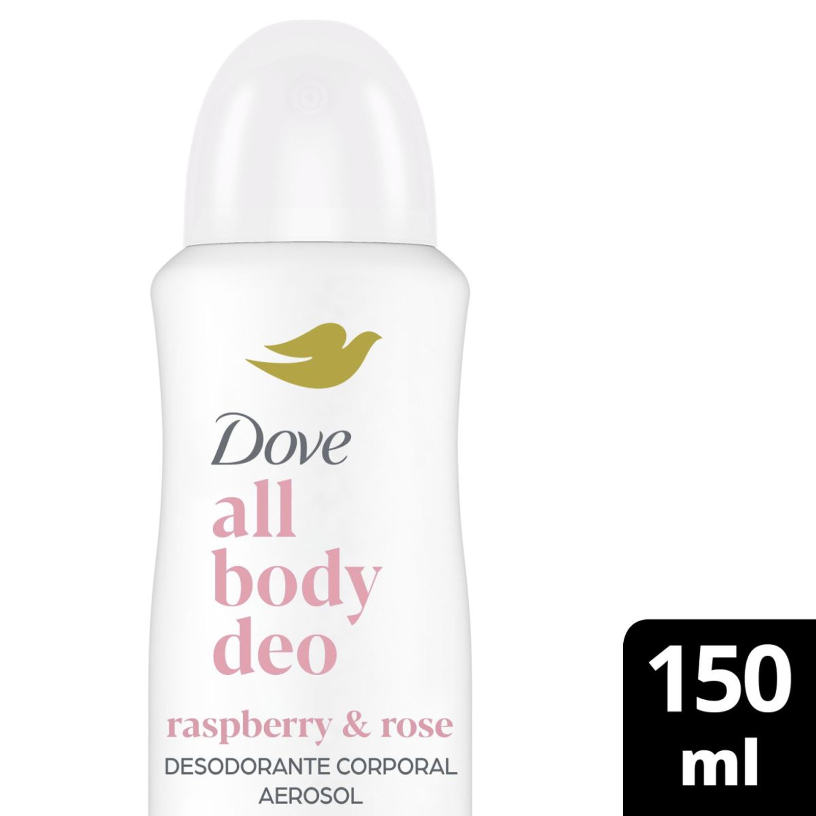 Desodorante En Aerosol Dove All Body Raspberry & Rose X 150 Ml