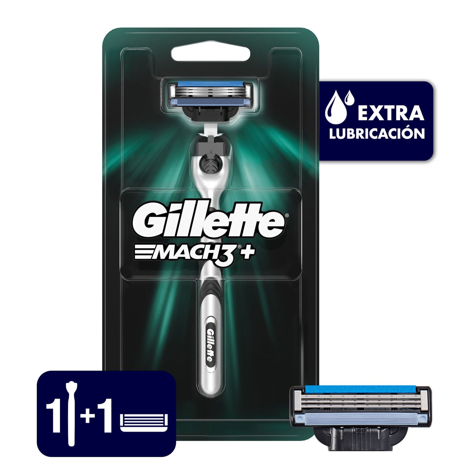 Gillette Mach3+ Afeitadora Recargable (1 Unidad)