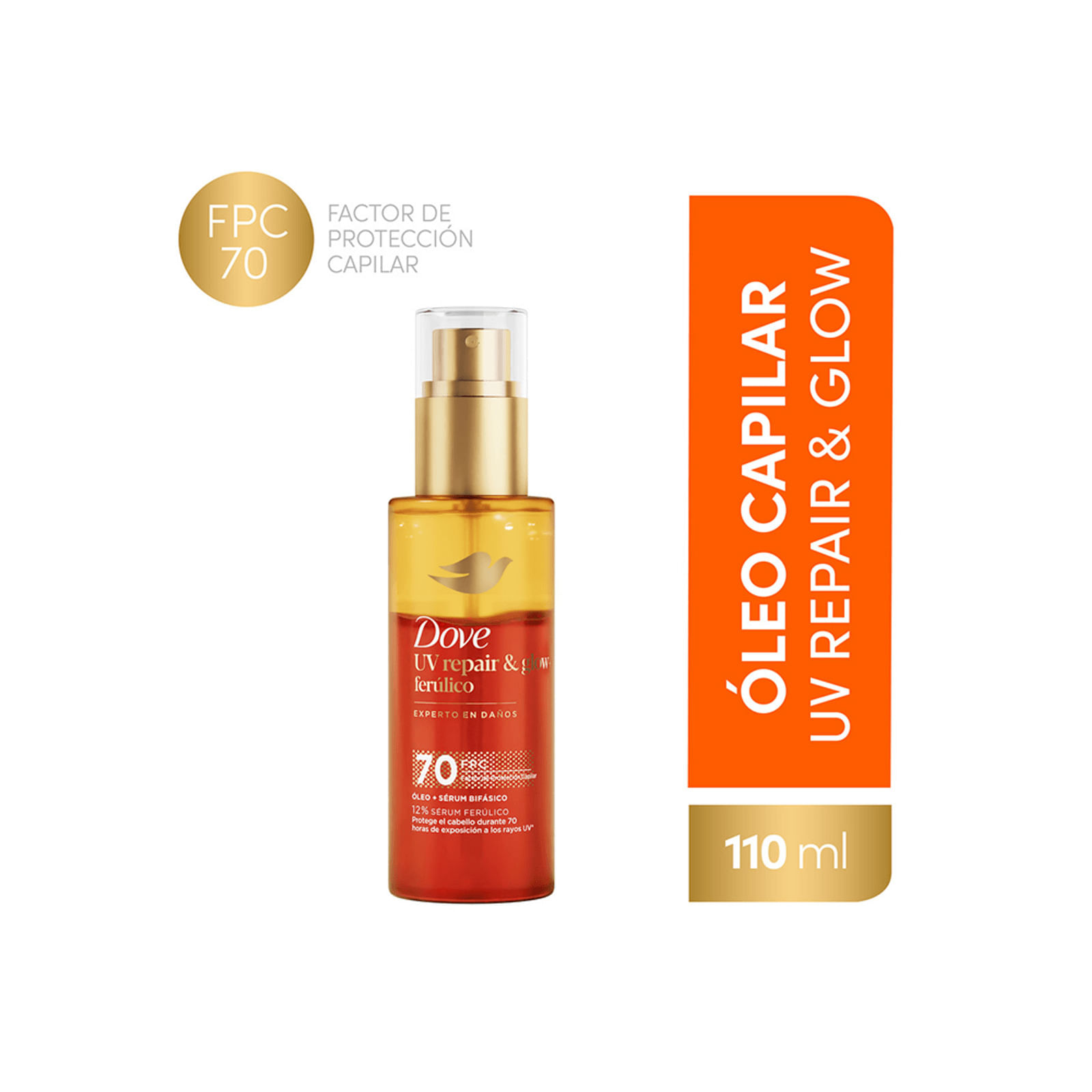 Óleo Dove Uv Repair X 110 Ml