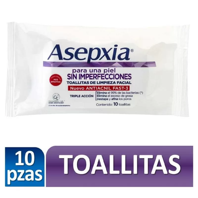 Asepxia Toallitas Limpieza Profunda X 10 U