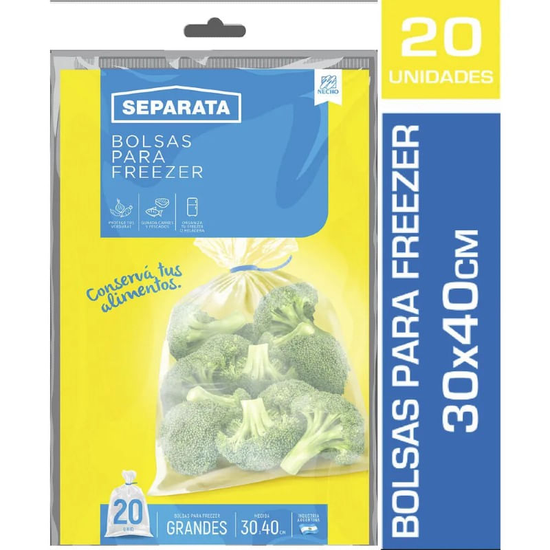 Separata Bolsas Freezer 30X40 Cm