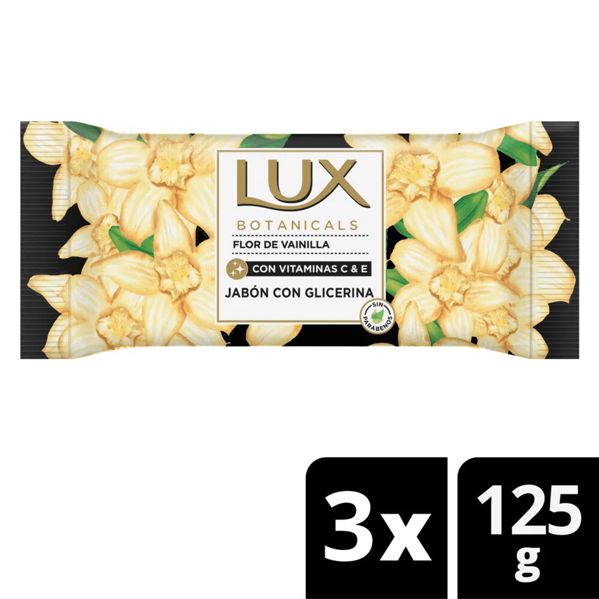 Lux Flor De Vainilla Jabón Barra 3 Unidades X 125 G