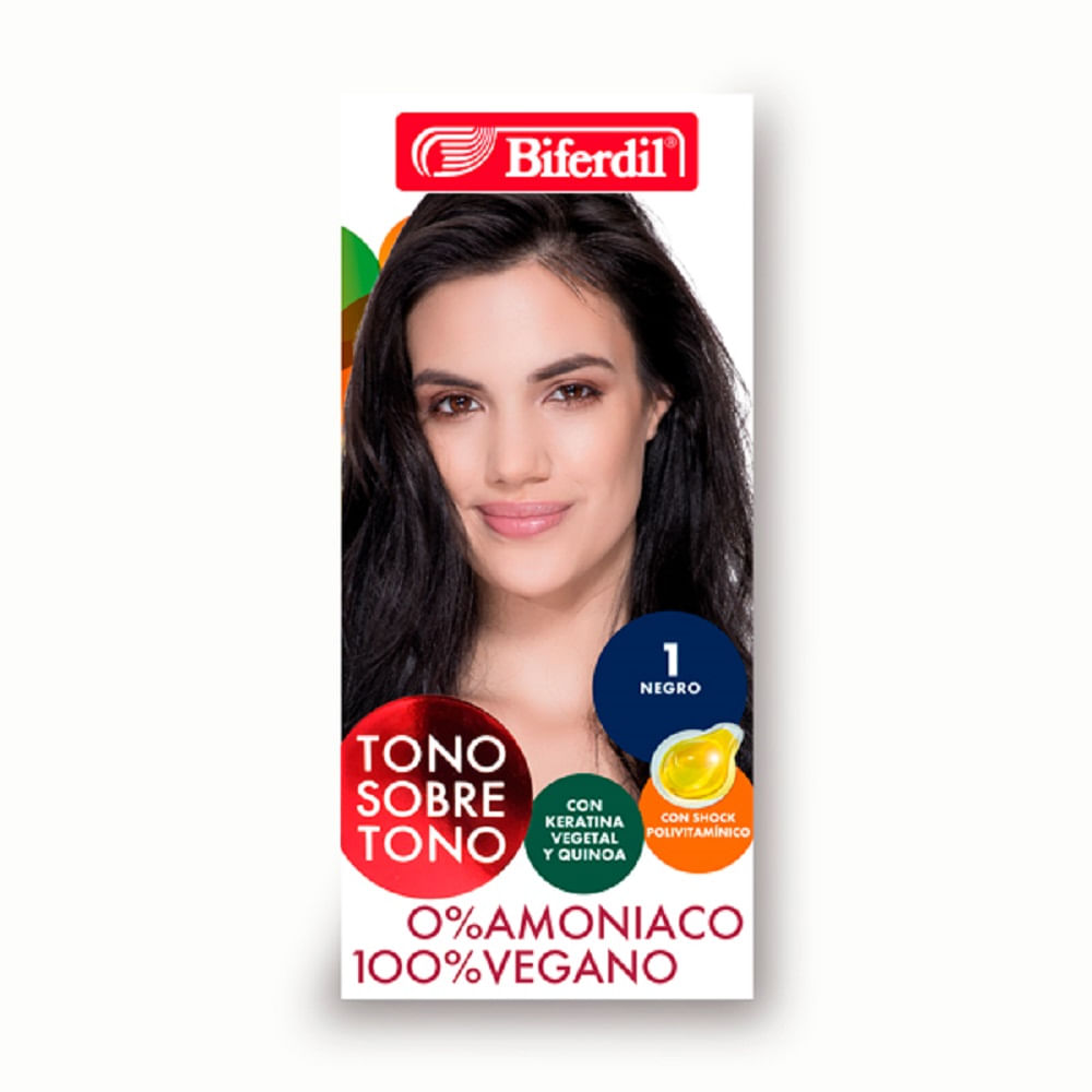 Coloración Permanente Biferdil Tono Sobre Tono