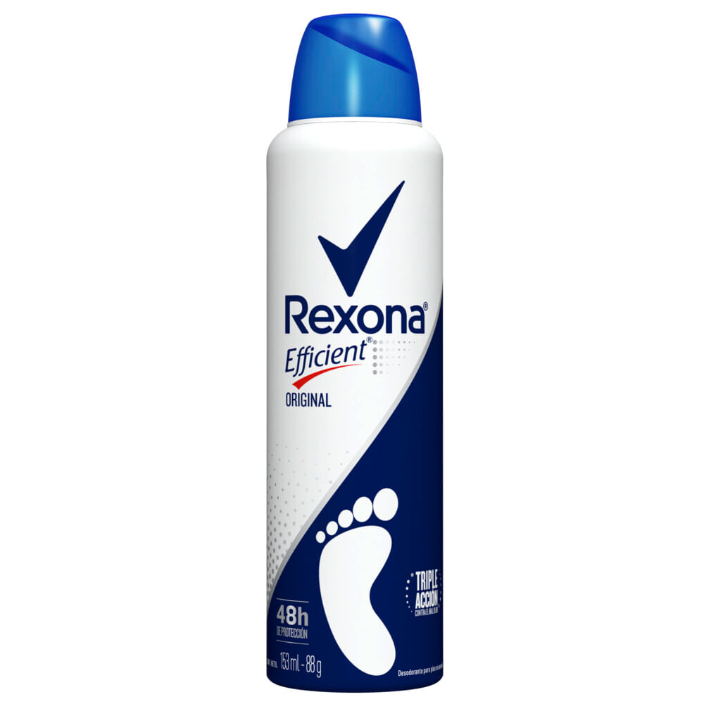 Desodorante Para Pies Rexona Efficient Original En Aerosol X 153 Ml