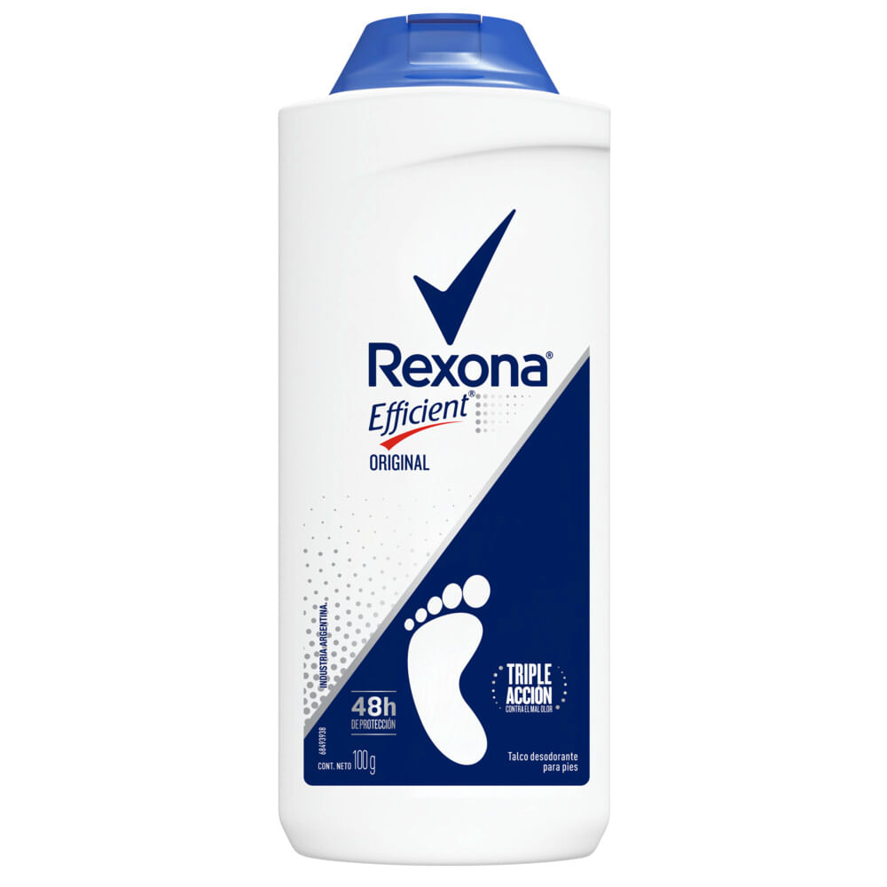 Desodorante En Talco Rexona Efficient Original X 100 G