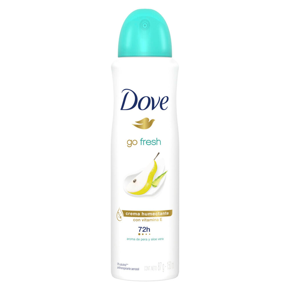 Desodorante Antitranspirante Dove Go Fresh Pera Y Aloe Vera En Aerosol X 150 Ml