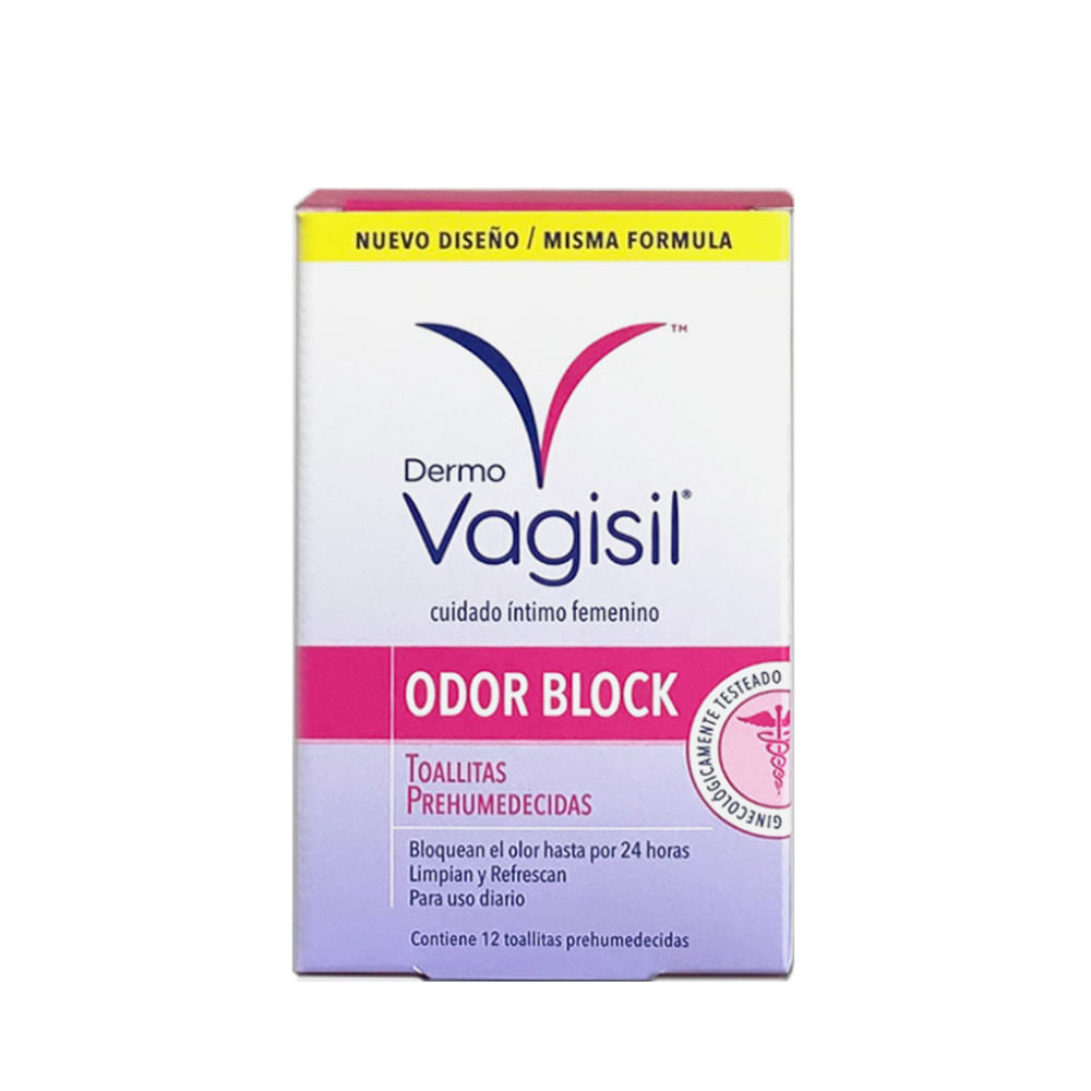 Toallitas Íntimas Dermo Vagisil Odor Block X 12 Un