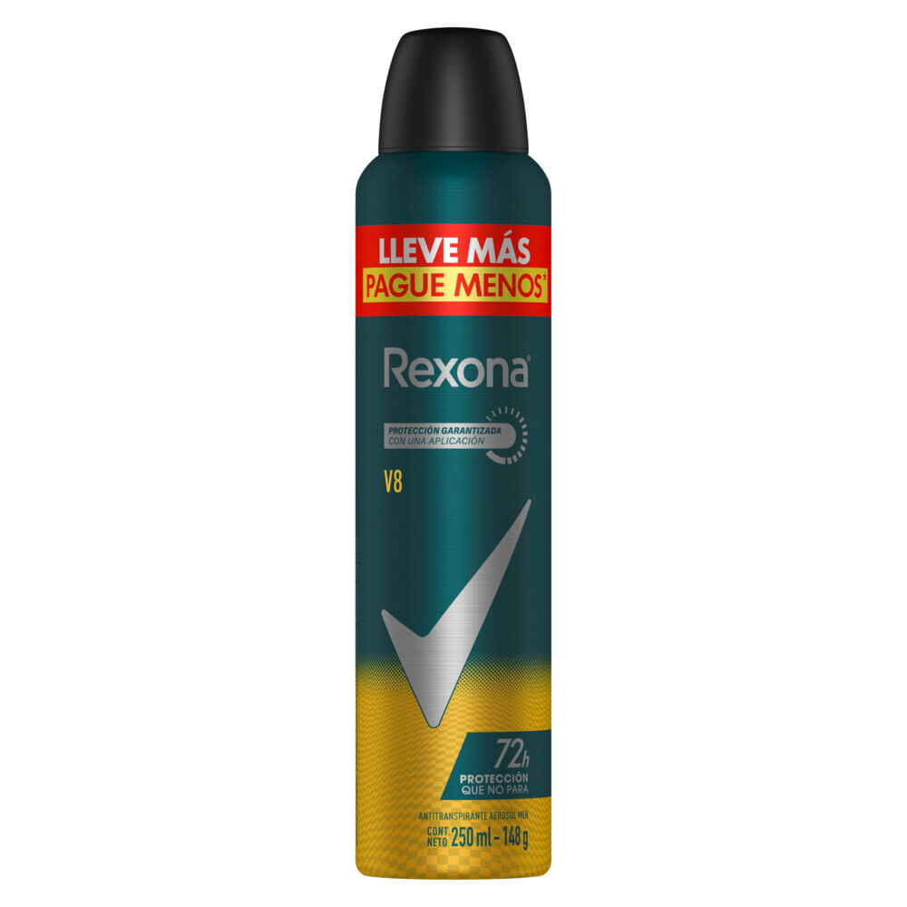 Desodorante Rexona Antitranspirante Men V8 Aerosol X 250 Ml