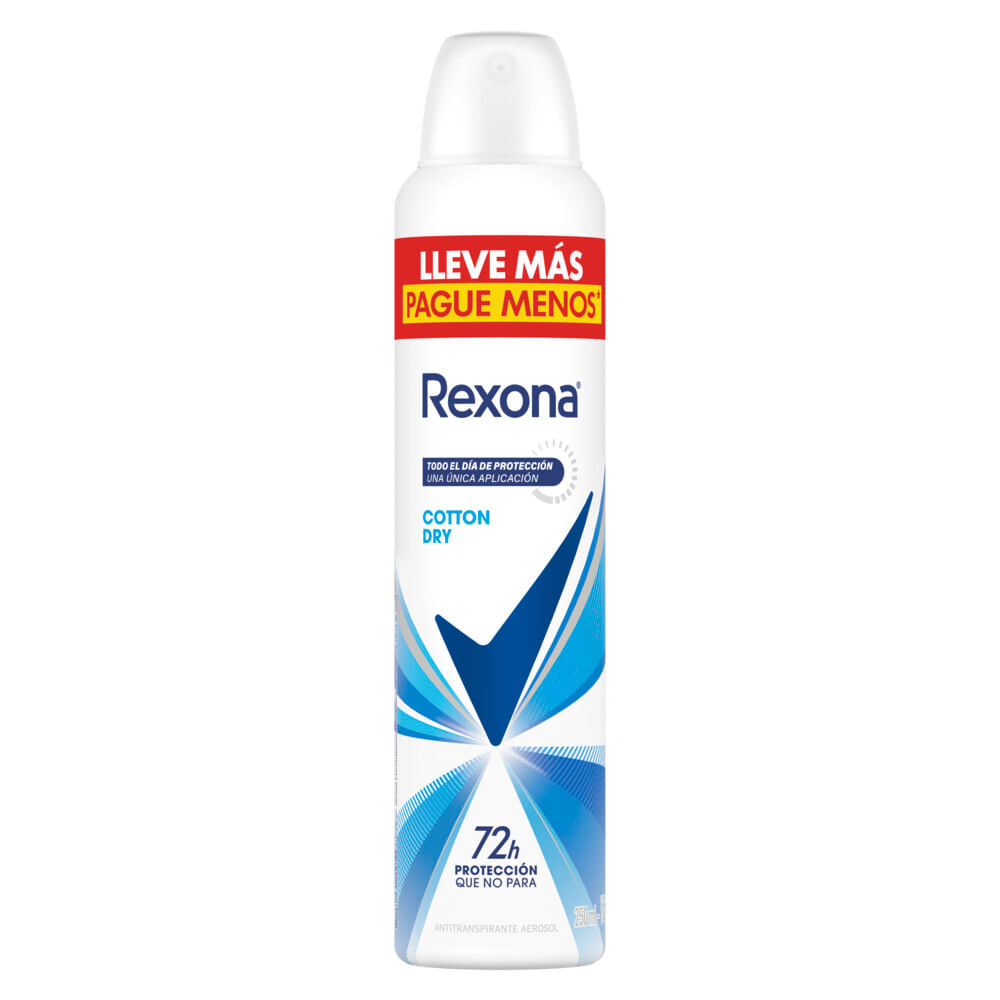 Desodorante Antitranspirante Rexona Women Cotton Dry X 250 Ml