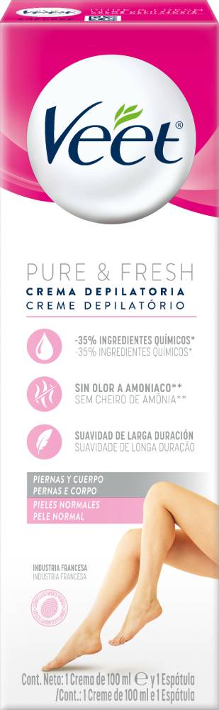 Veet Crema Depilatoria Flor De Loto Piel Normal X 100 Ml
