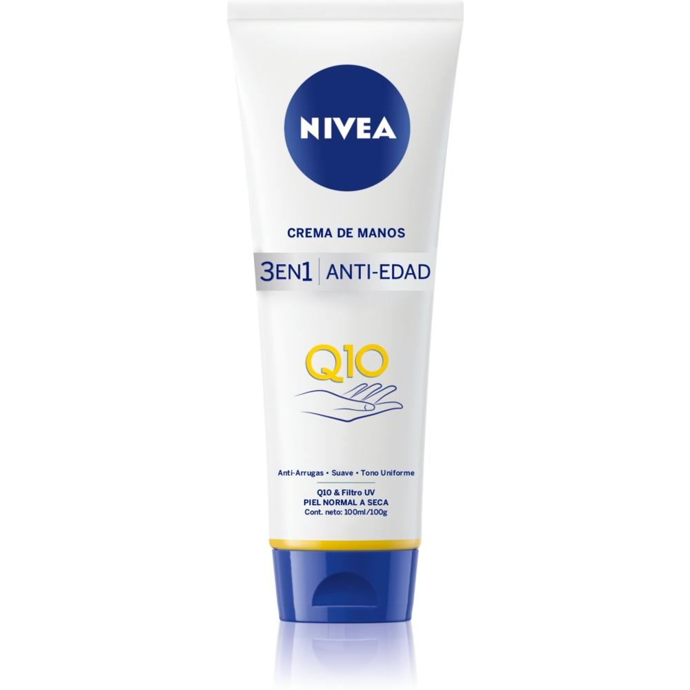 Crema De Manos Antiarrugas Nivea Q10 3 En 1 X 100 Ml