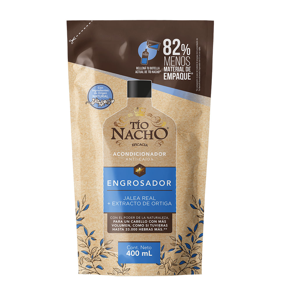 Acondicionador Tío Nacho Engrosador Recargable X 400 Ml