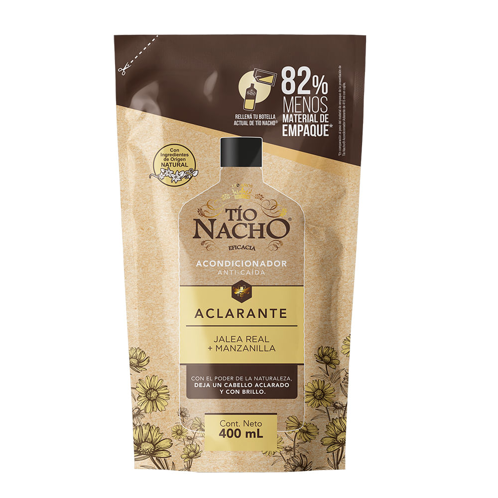 Acondicionador Tío Nacho Aclarante Recargable X 400 Ml