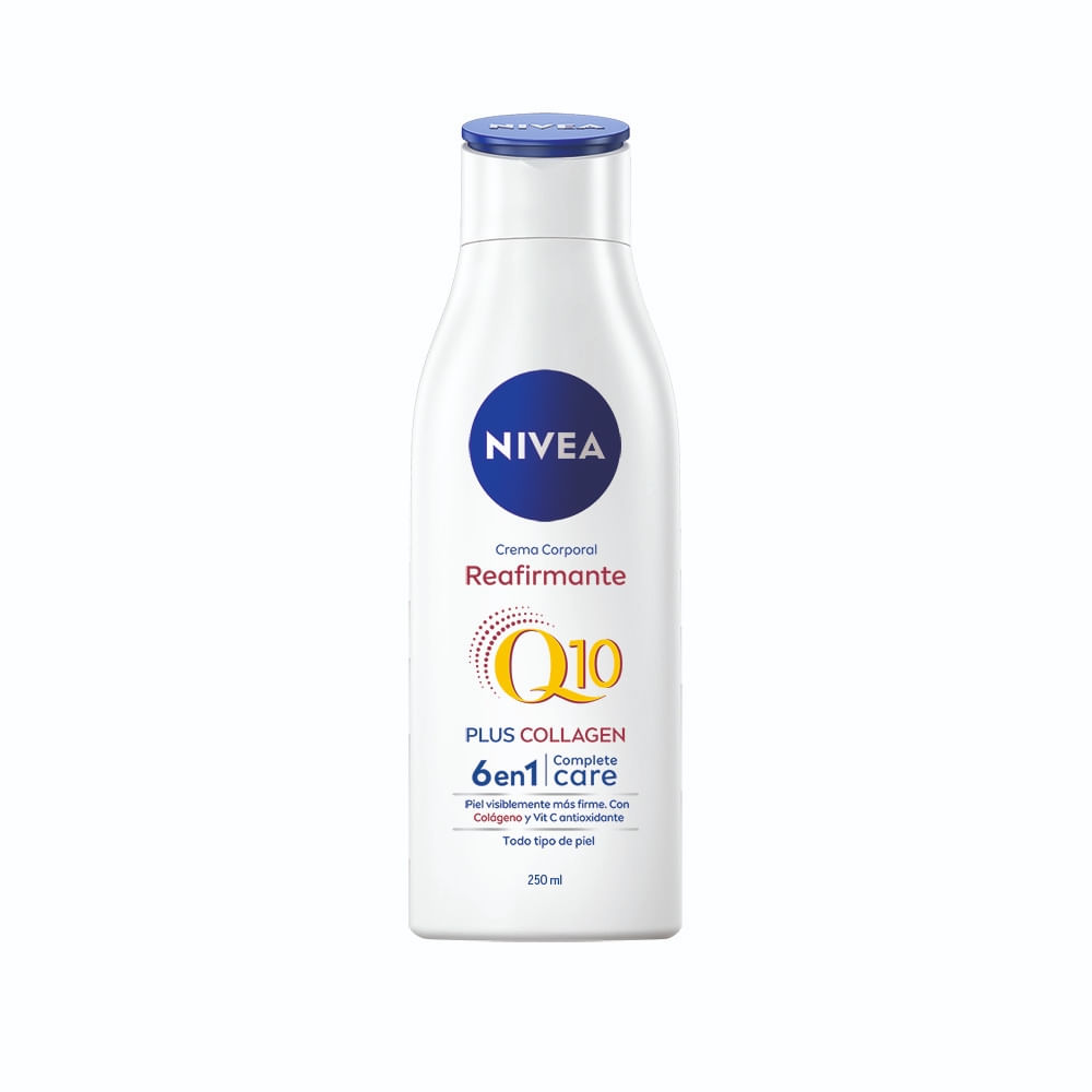 Crema Corporal Reafirmante Nivea Q10 + Colágeno 6 En 1 X 250 Ml