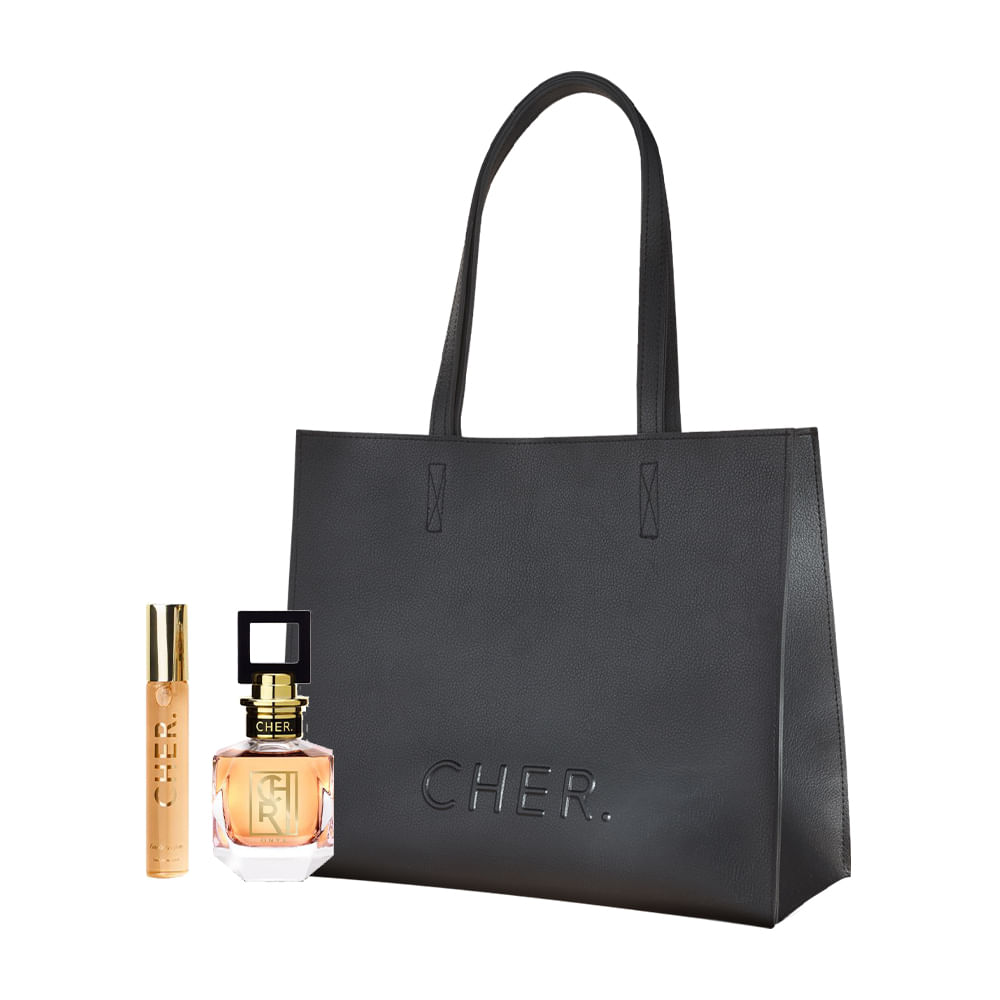 Set Cher Onyx Tote Bag + Edp X 50 Ml + Travel Size X 20 Ml