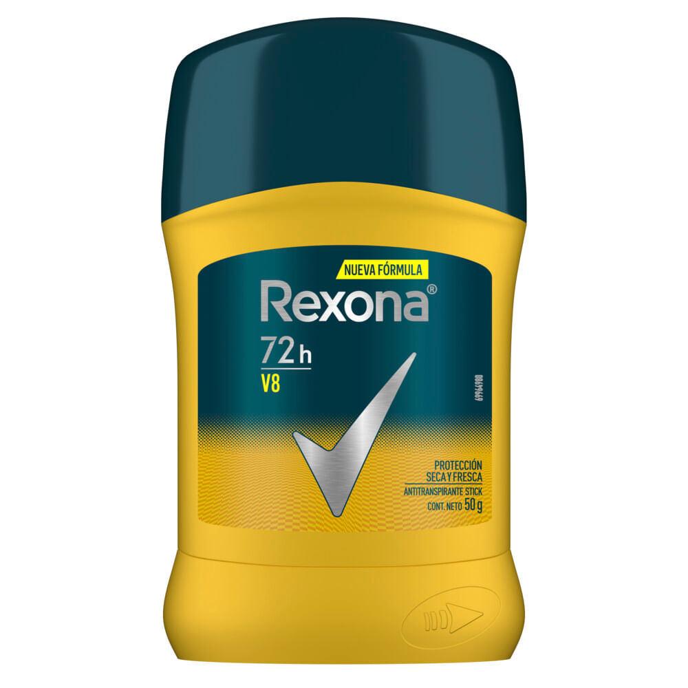 Desodorante Antitranspirante Rexona V8 En Barra X 50 G