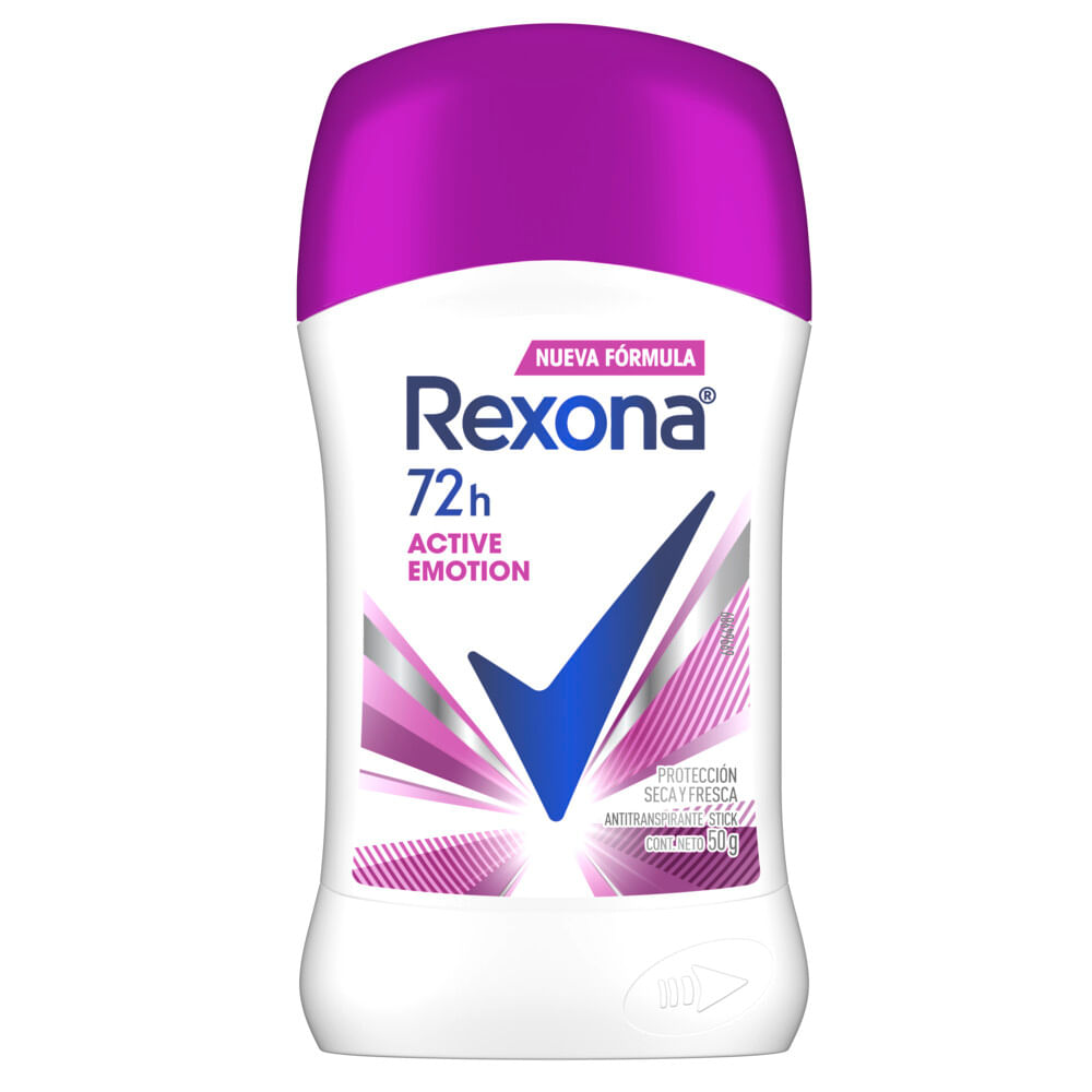 Desodorante Antitranspirante Rexona Active Emotion En Barra X 50 G