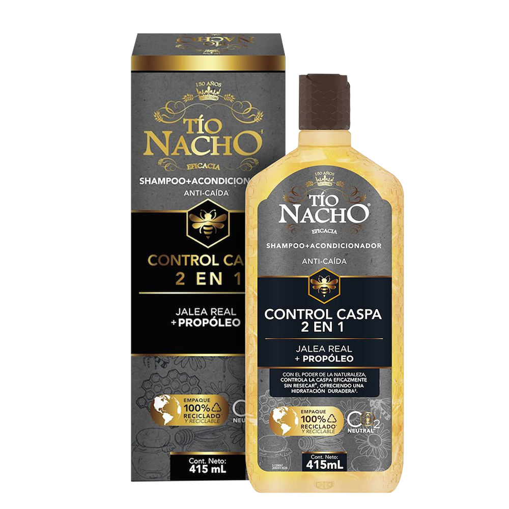 Shampoo Tio Nacho Control Caspa 2 En 1 X 415 Ml