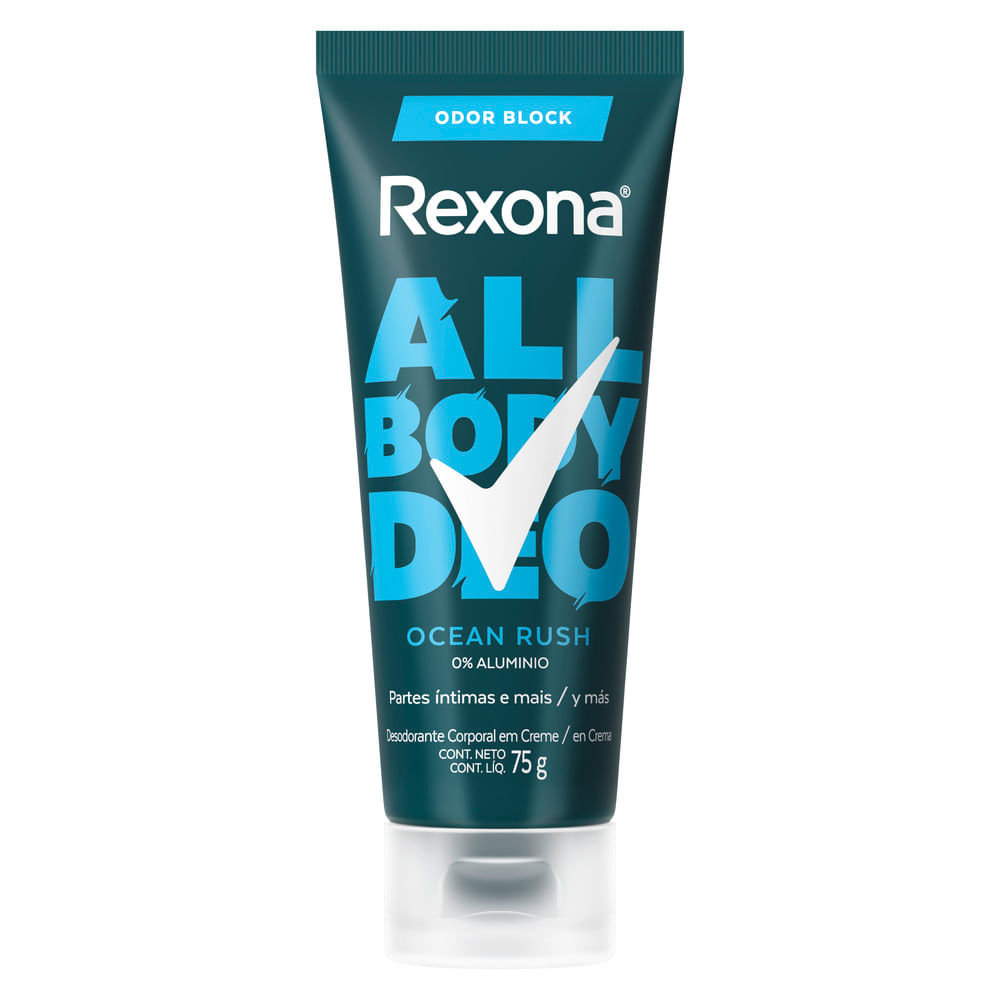 Desodorante En Crema Rexona All Body Ocean Rush X 75 Ml