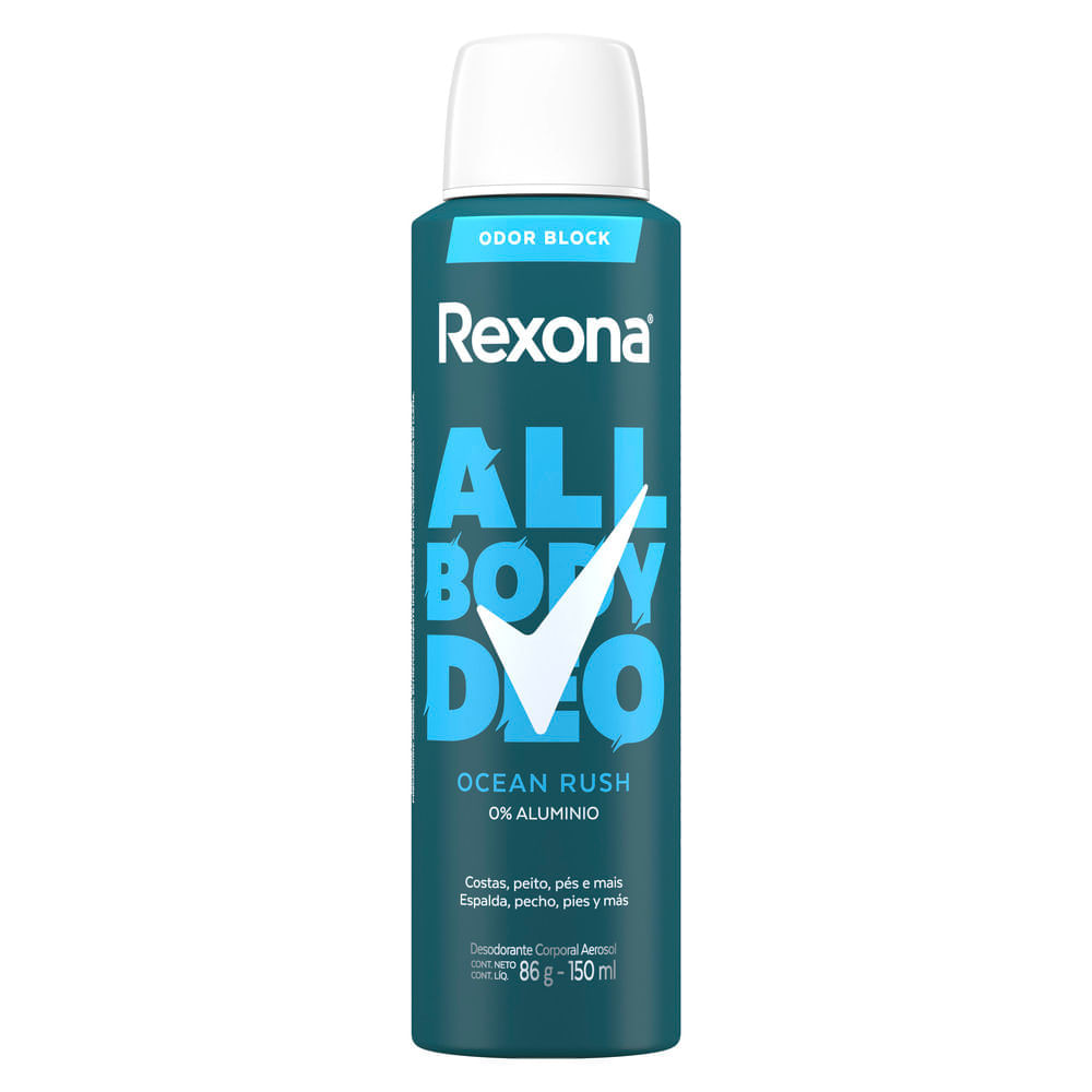 Desodorante Rexona All Body Deo Ocean Rush X 150 Ml