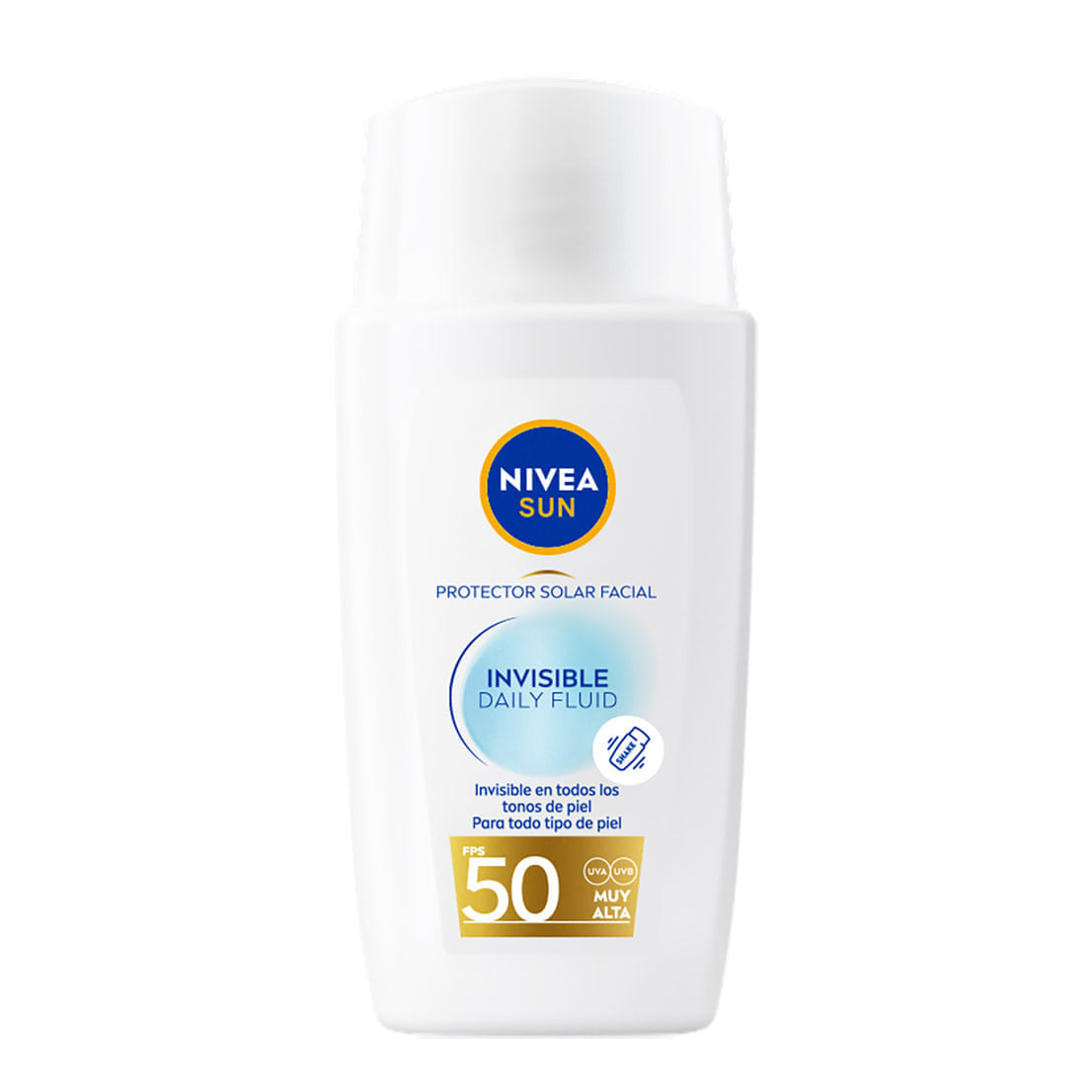 Protector Solar Nivea Sun Invisible Daily Fluid Spf 50+ X 40 Ml