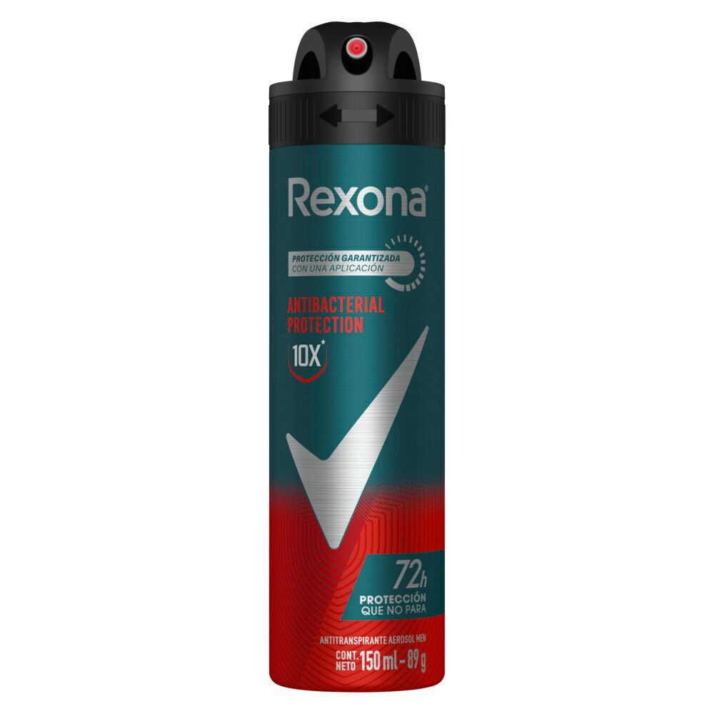 Desodorante Antitranspirante Rexona Antibacterial Protection En Aerosol X 150 Ml