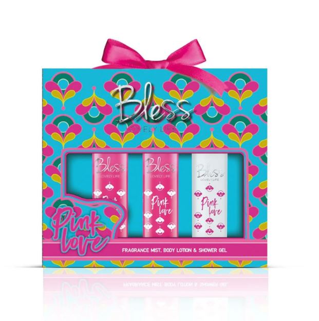Bless Estuche Trio Pink Love (Body Splash + Shower Gel + Body Lotion)