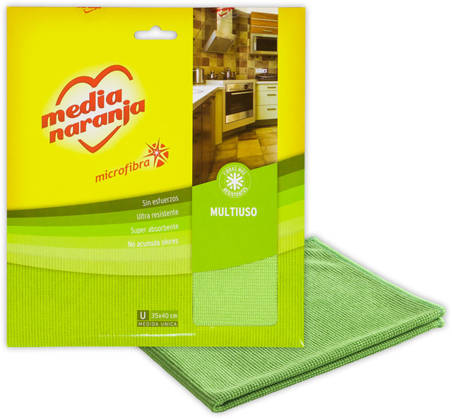 Media Naranja Microfibra Multiuso