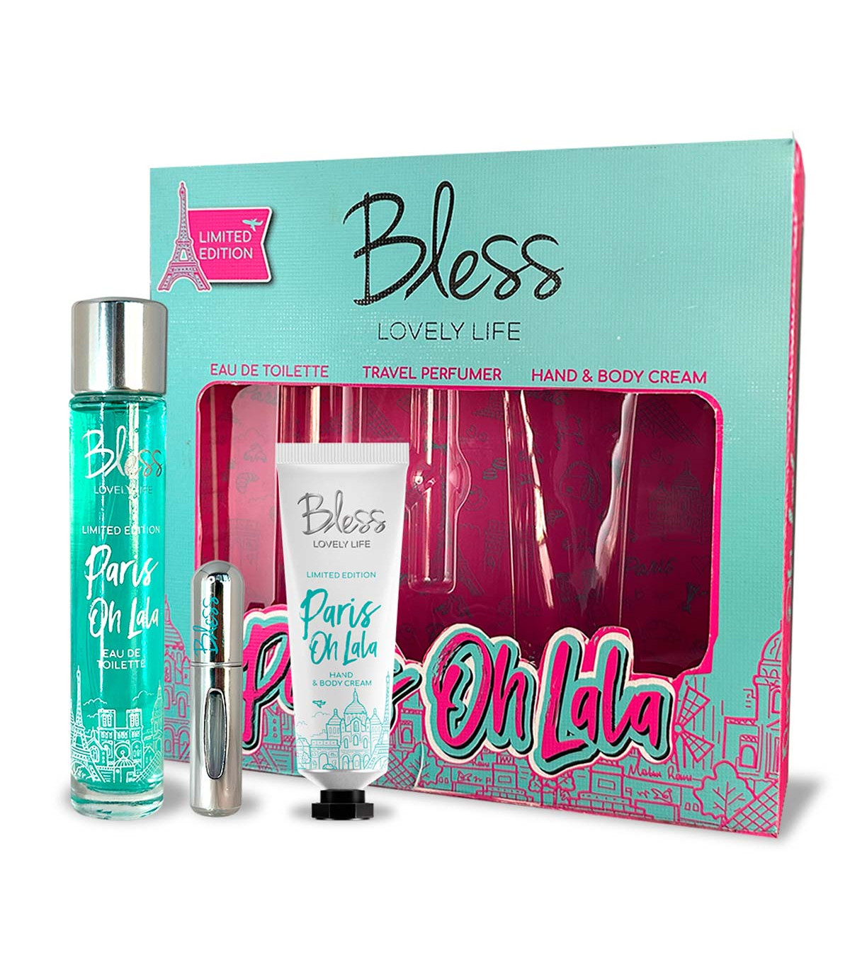 Bless Box Paris Oh Lala (Edt + Perfumero + Crema De Manos Y Corporal)
