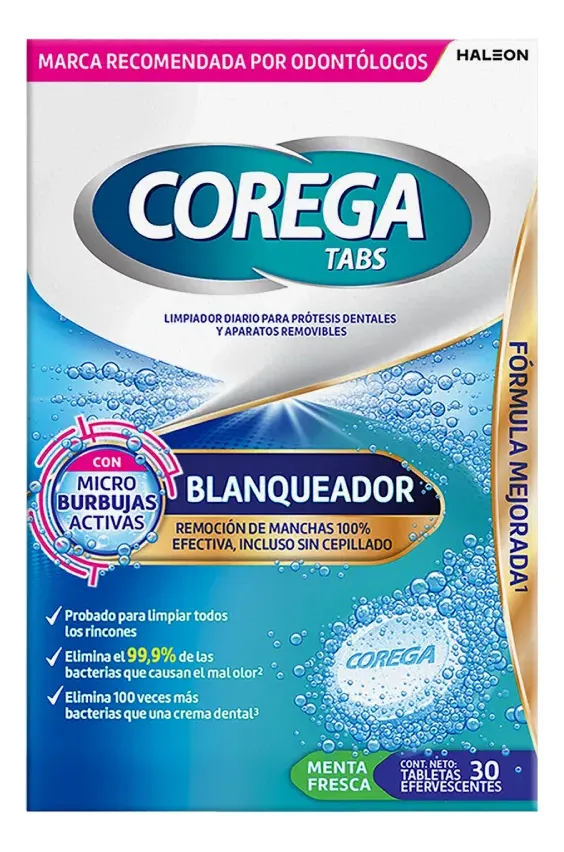 Corega Tabletas Limpiadoras Pro Ortodoncia X 30 Un