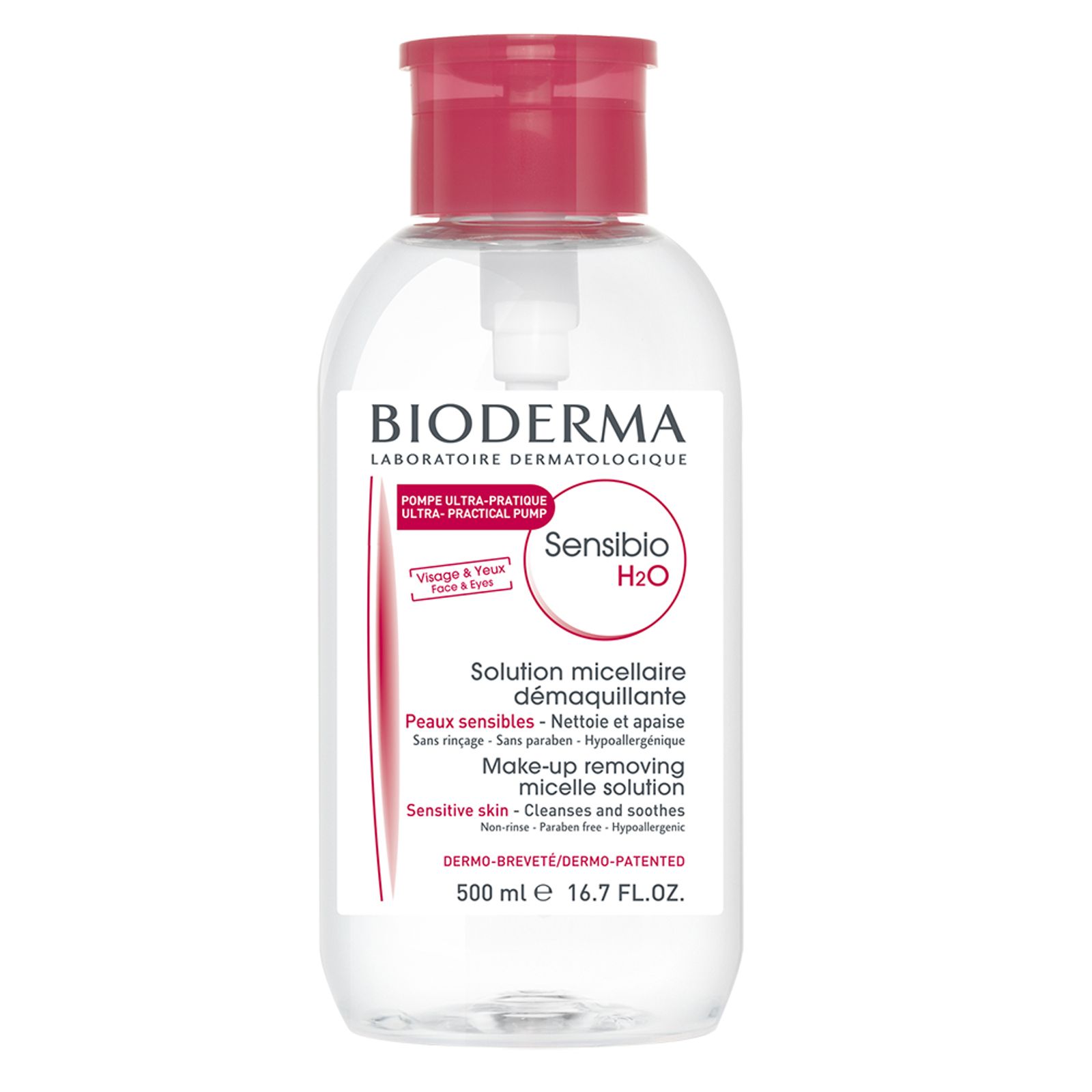 Bioderma Sensibio H2O Agua Micelar Desmaquillante Piel Sensible 500 Ml